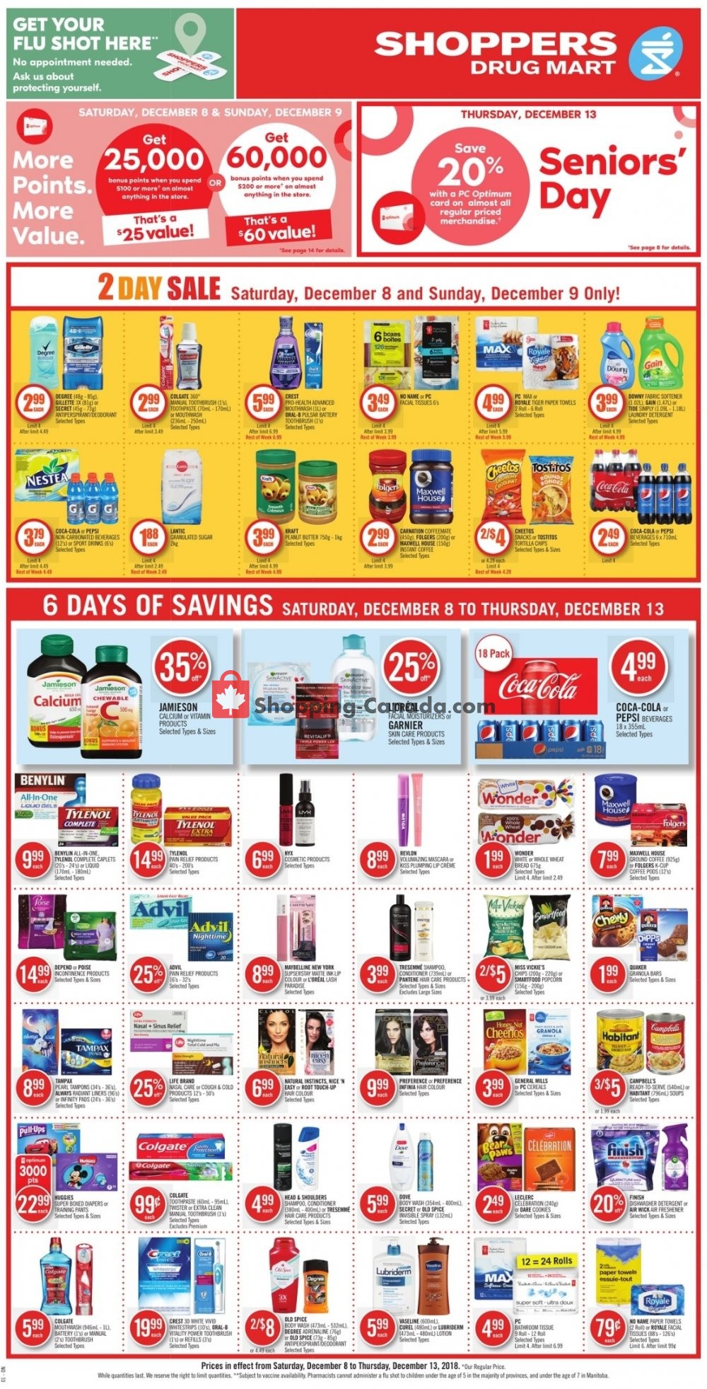 Shoppers Drug Mart Canada, flyer (MB6 days of savings) December 8