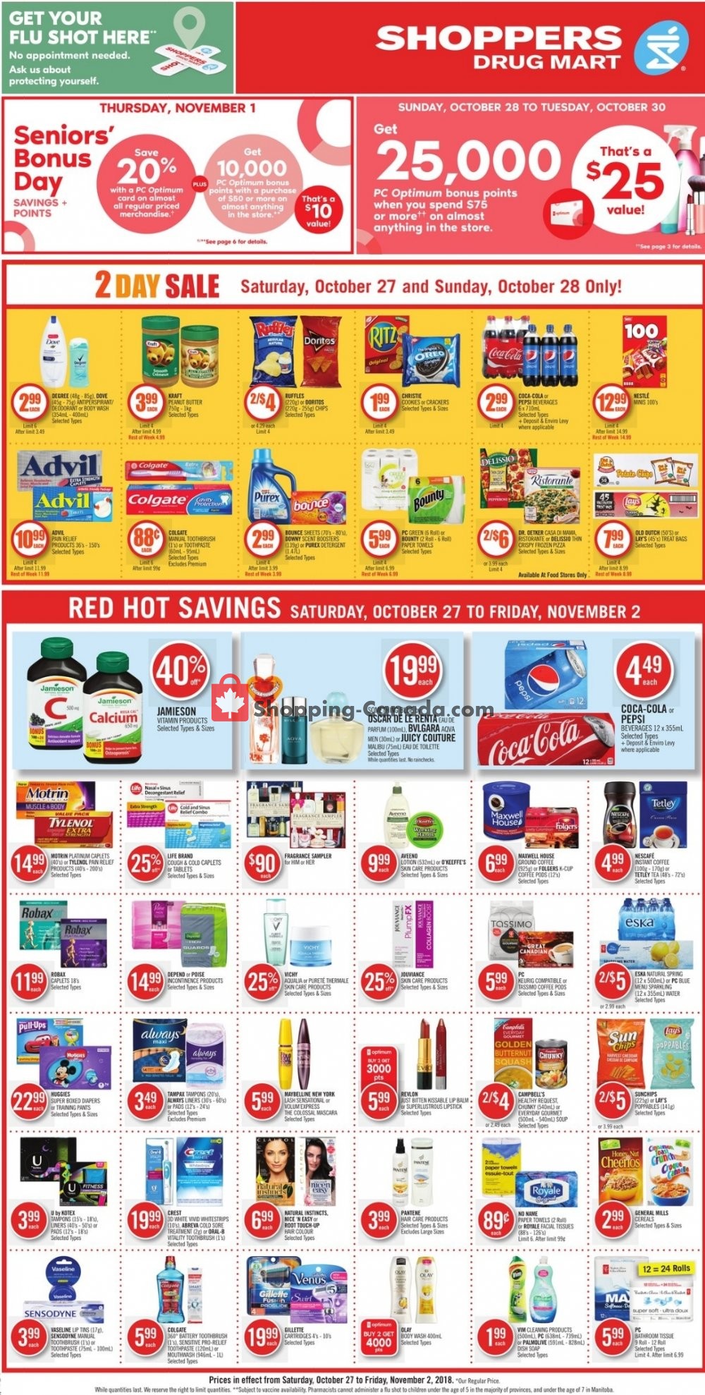Shoppers Drug Mart flyer from Saturday October 27, 2018 to Friday November 2, 2018 - page 2