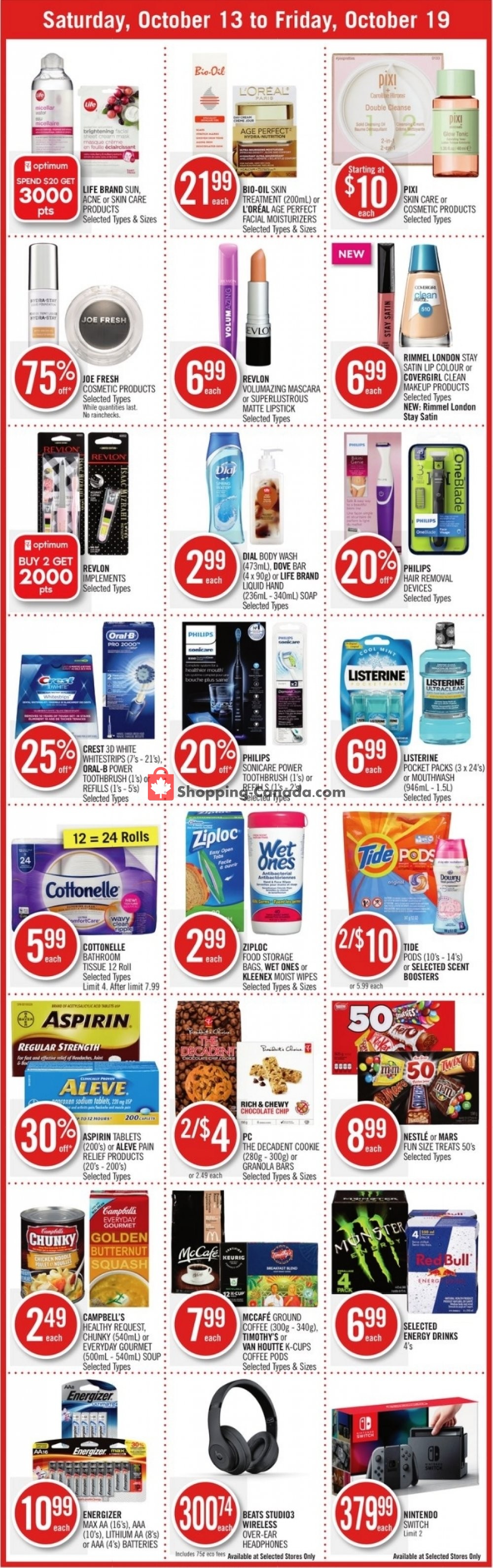 Shoppers Drug Mart flyer from Saturday October 13, 2018 to Friday October 19, 2018 - page 3