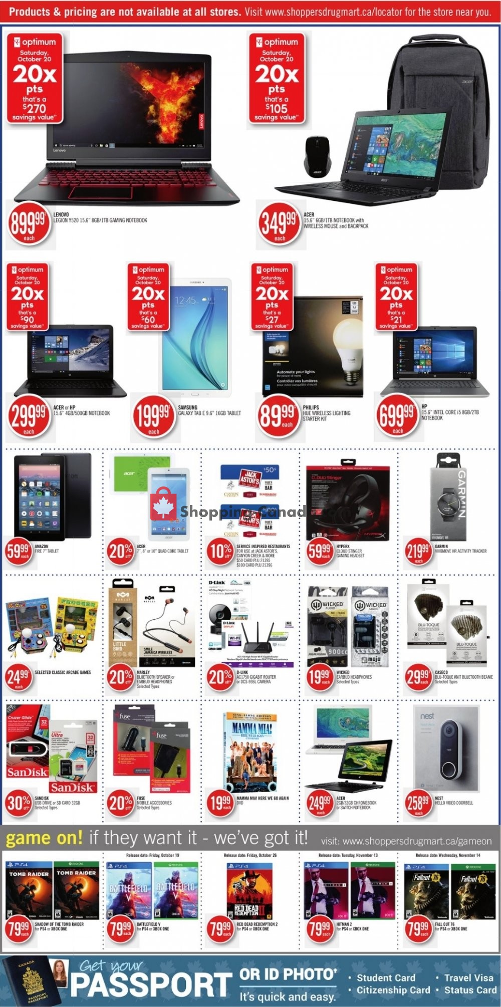 Shoppers Drug Mart flyer from Saturday October 20, 2018 to Thursday October 25, 2018 - page 8