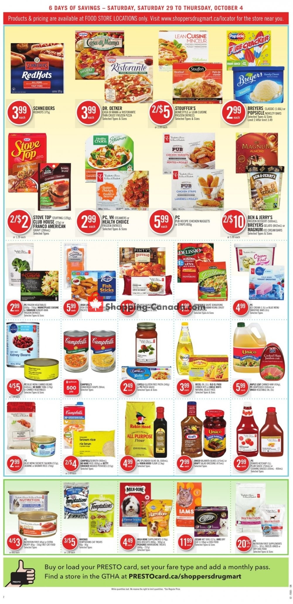 Shoppers Drug Mart flyer from Saturday September 29, 2018 to Thursday October 4, 2018 - page 10