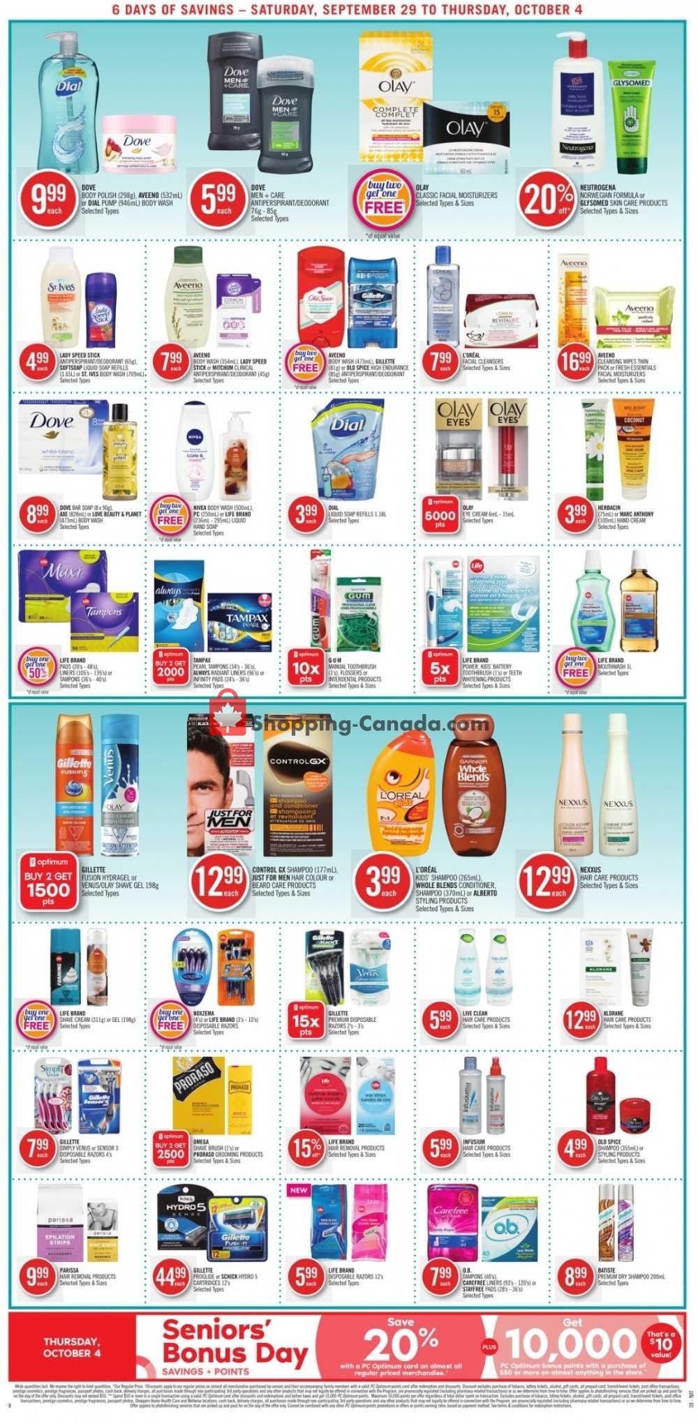 Shoppers Drug Mart flyer from Saturday September 29, 2018 to Thursday October 4, 2018 - page 12