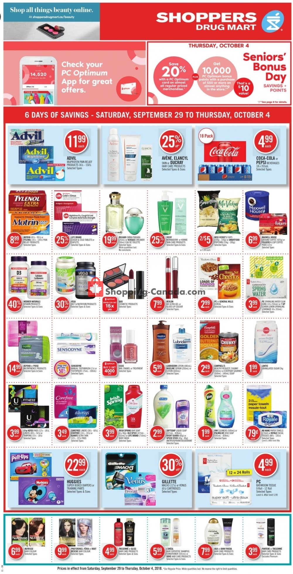 Shoppers Drug Mart flyer from Saturday September 29, 2018 to Thursday October 4, 2018 - page 3