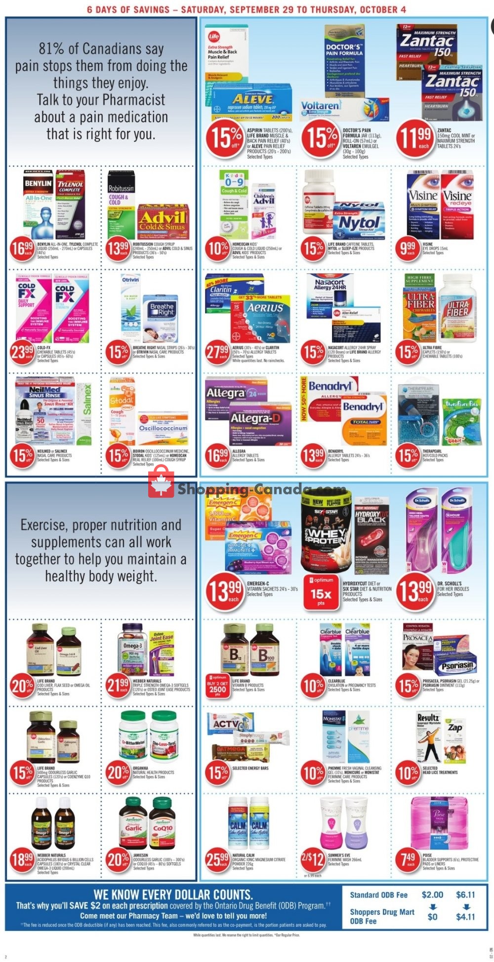 Shoppers Drug Mart flyer from Saturday September 29, 2018 to Thursday October 4, 2018 - page 4