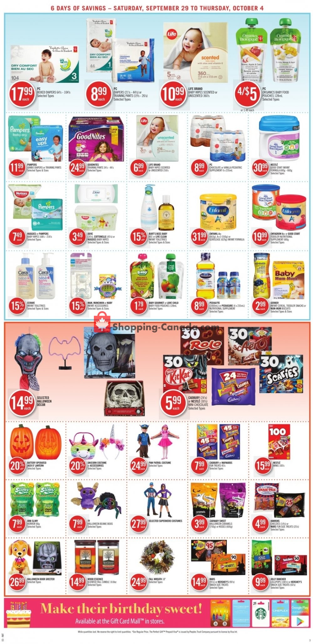 Shoppers Drug Mart flyer from Saturday September 29, 2018 to Thursday October 4, 2018 - page 5