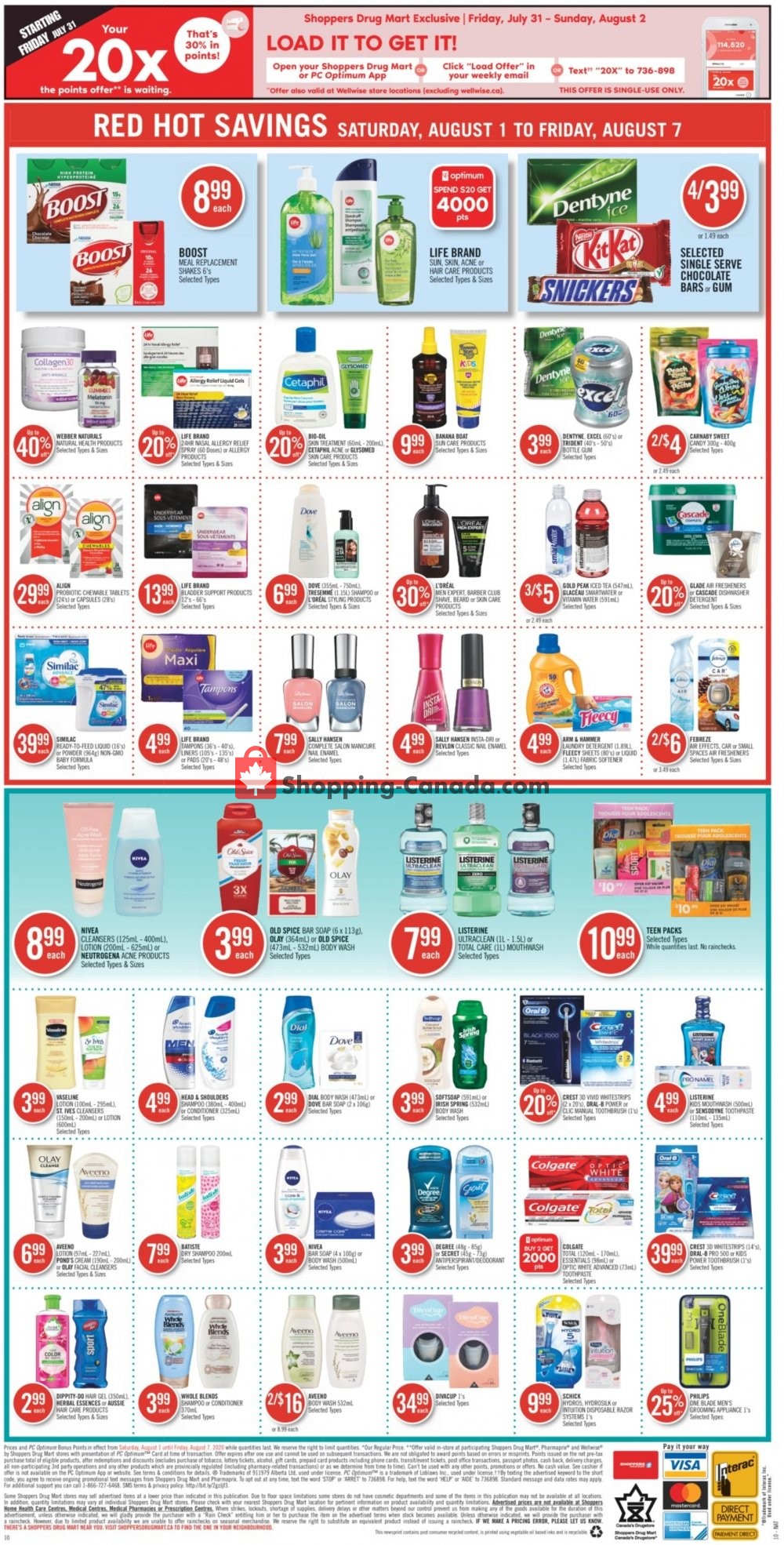 Shoppers Drug Mart flyer from Saturday August 1, 2020 to Friday August 7, 2020 - page 14
