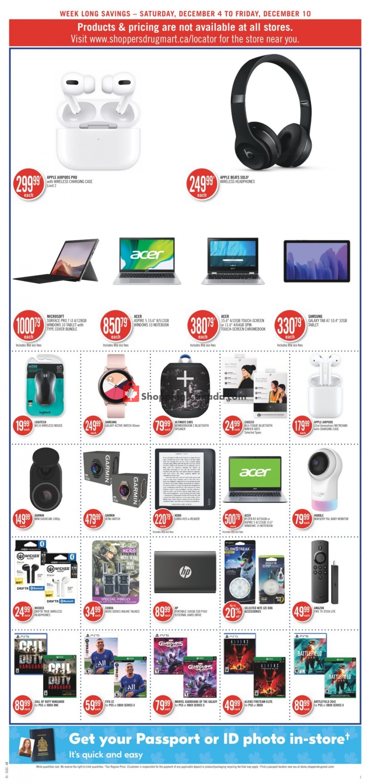 Shoppers Drug Mart flyer from Saturday December 4, 2021 to Friday December 10, 2021 - page 12
