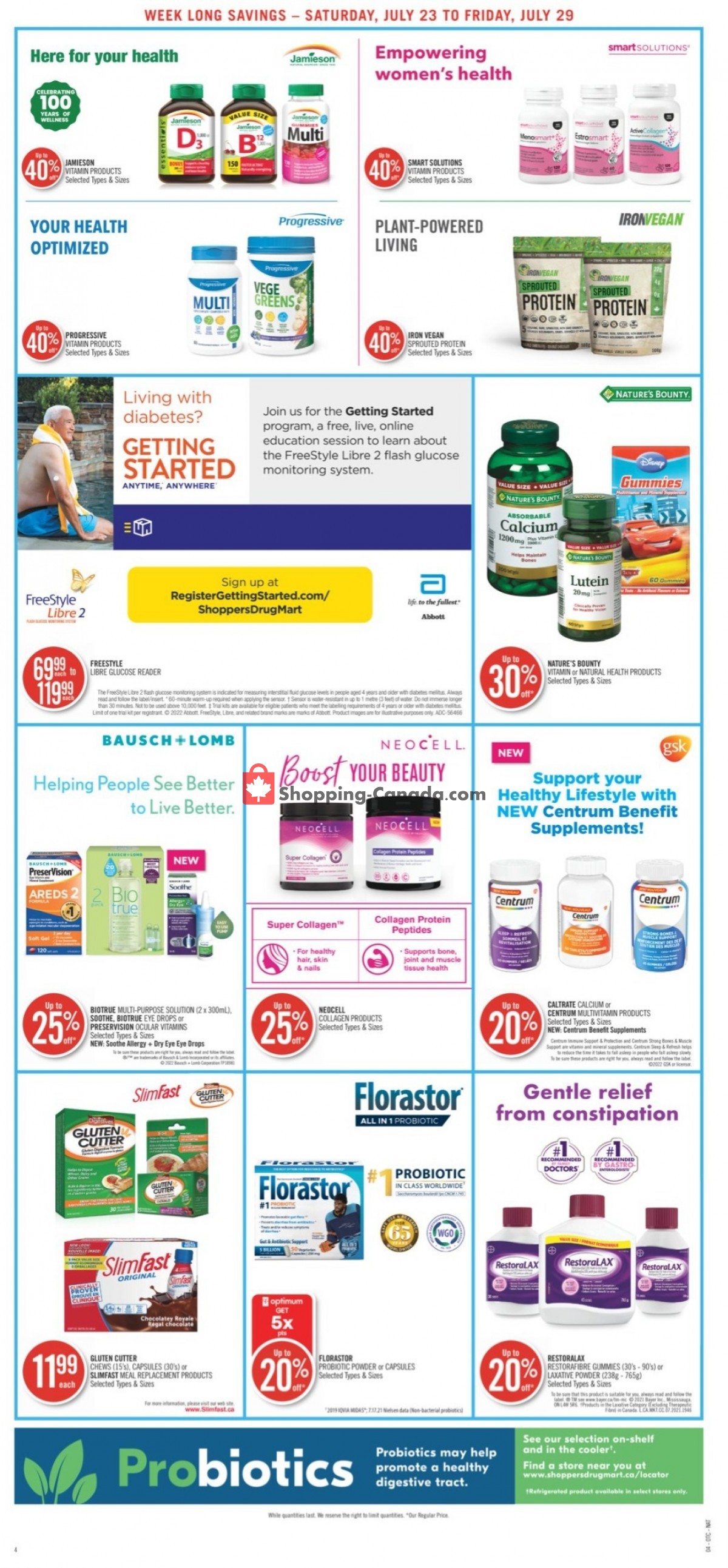Shoppers Drug Mart Canada, flyer (Red Hot Savings AB) July 23