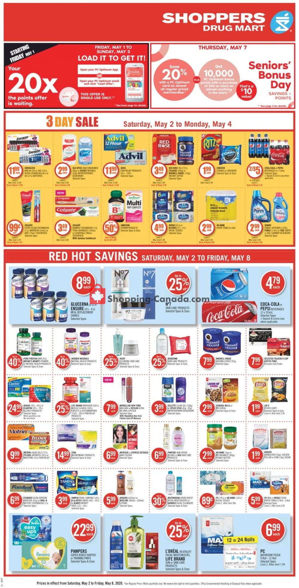 Shoppers Drug Mart flyer from Saturday May 2, 2020 to Friday May 8, 2020 - page 4