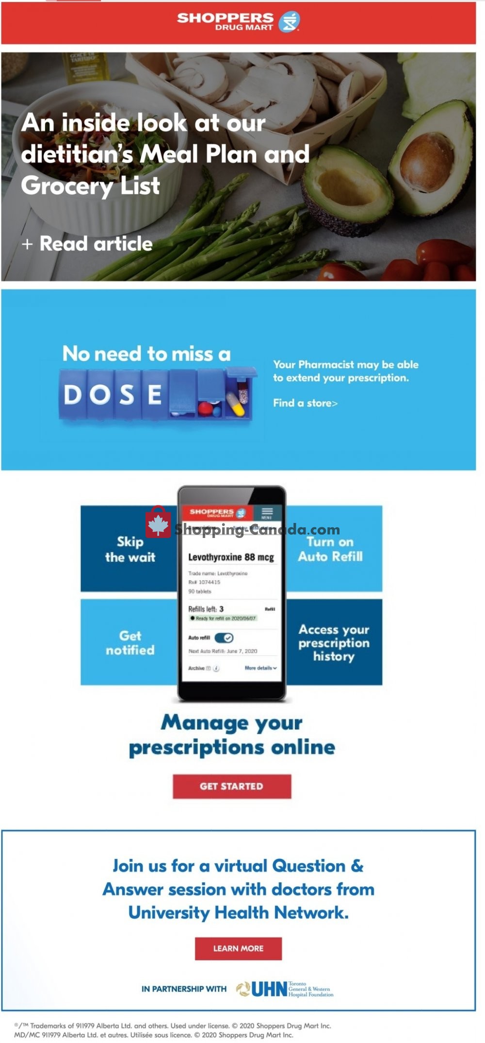 Shoppers Drug Mart flyer from Saturday May 30, 2020 to Friday June 5, 2020 - page 1