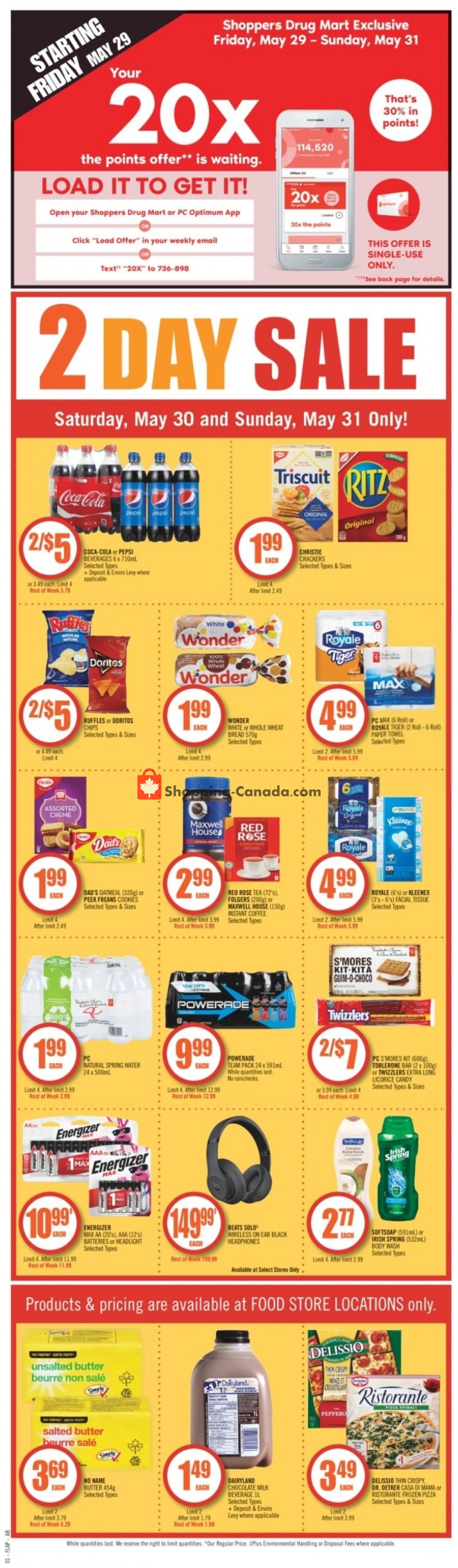 Shoppers Drug Mart flyer from Saturday May 30, 2020 to Friday June 5, 2020 - page 2