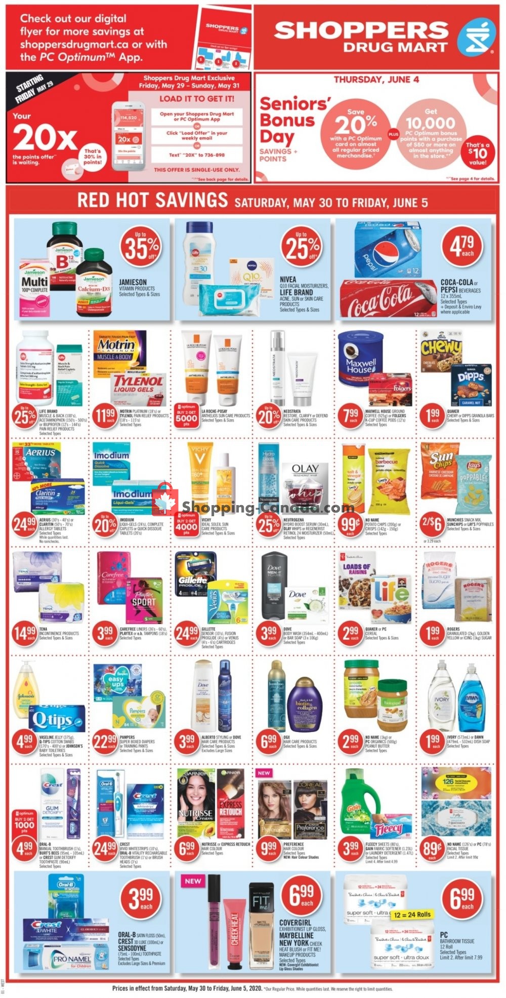 Shoppers Drug Mart flyer from Saturday May 30, 2020 to Friday June 5, 2020 - page 4