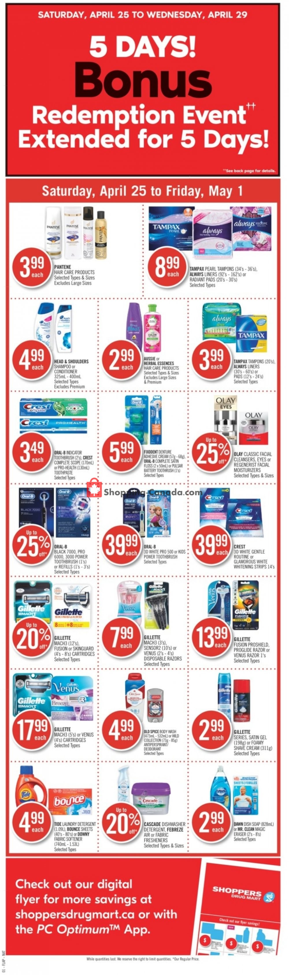Shoppers Drug Mart flyer from Saturday April 25, 2020 to Friday May 1, 2020 - page 2
