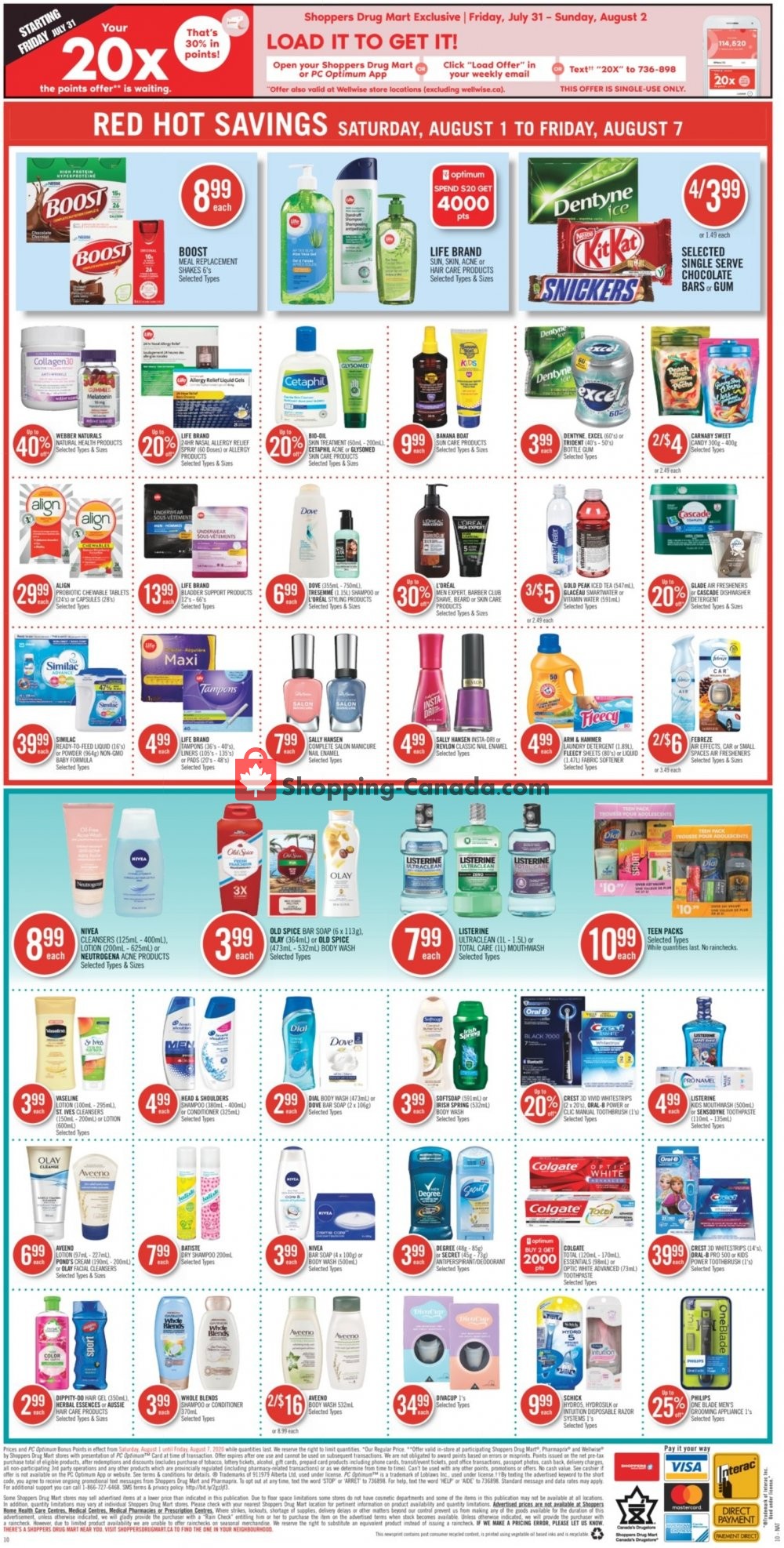 Shoppers Drug Mart flyer from Saturday August 1, 2020 to Friday August 7, 2020 - page 14