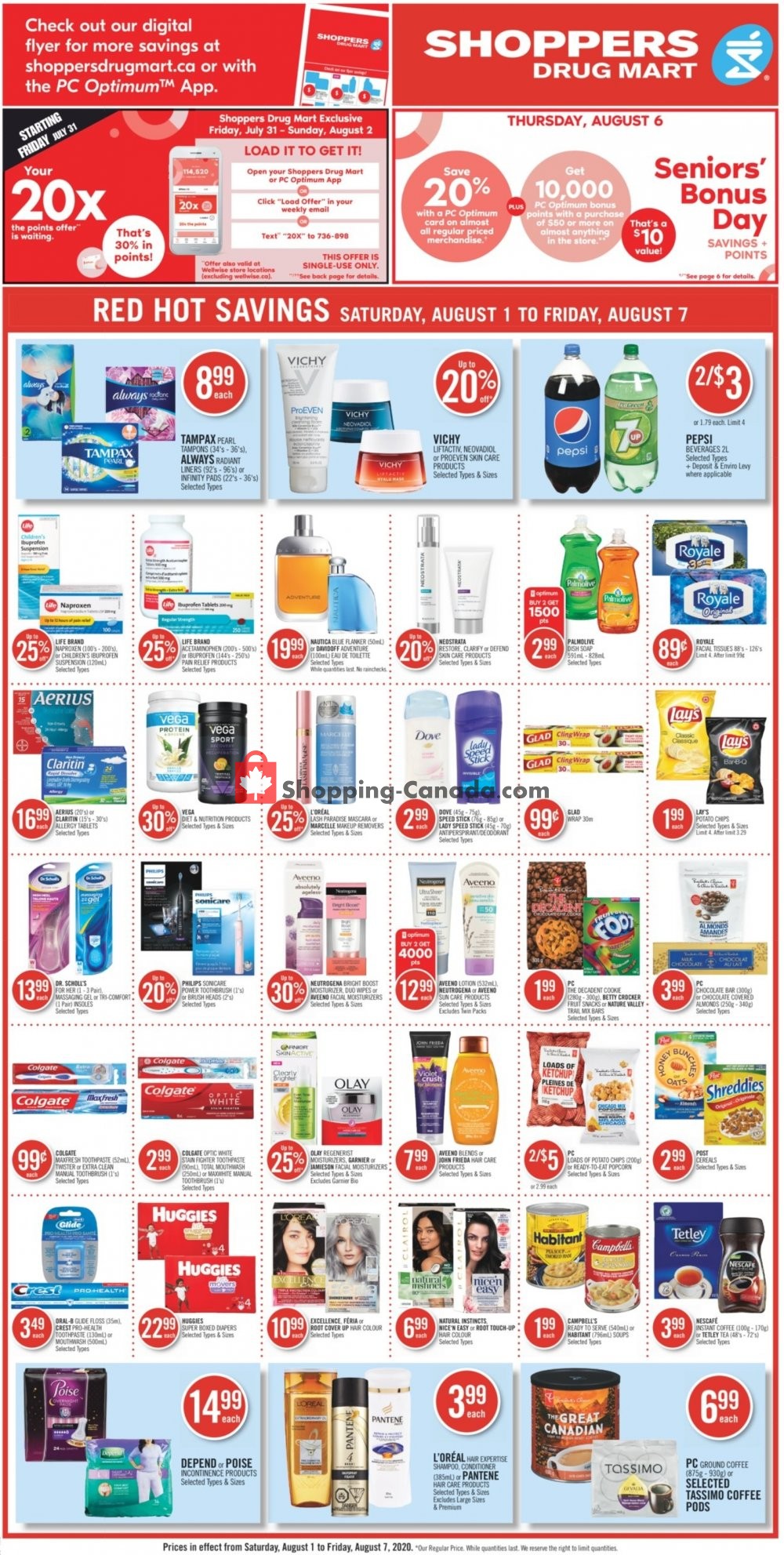 Shoppers Drug Mart flyer from Saturday August 1, 2020 to Friday August 7, 2020 - page 3