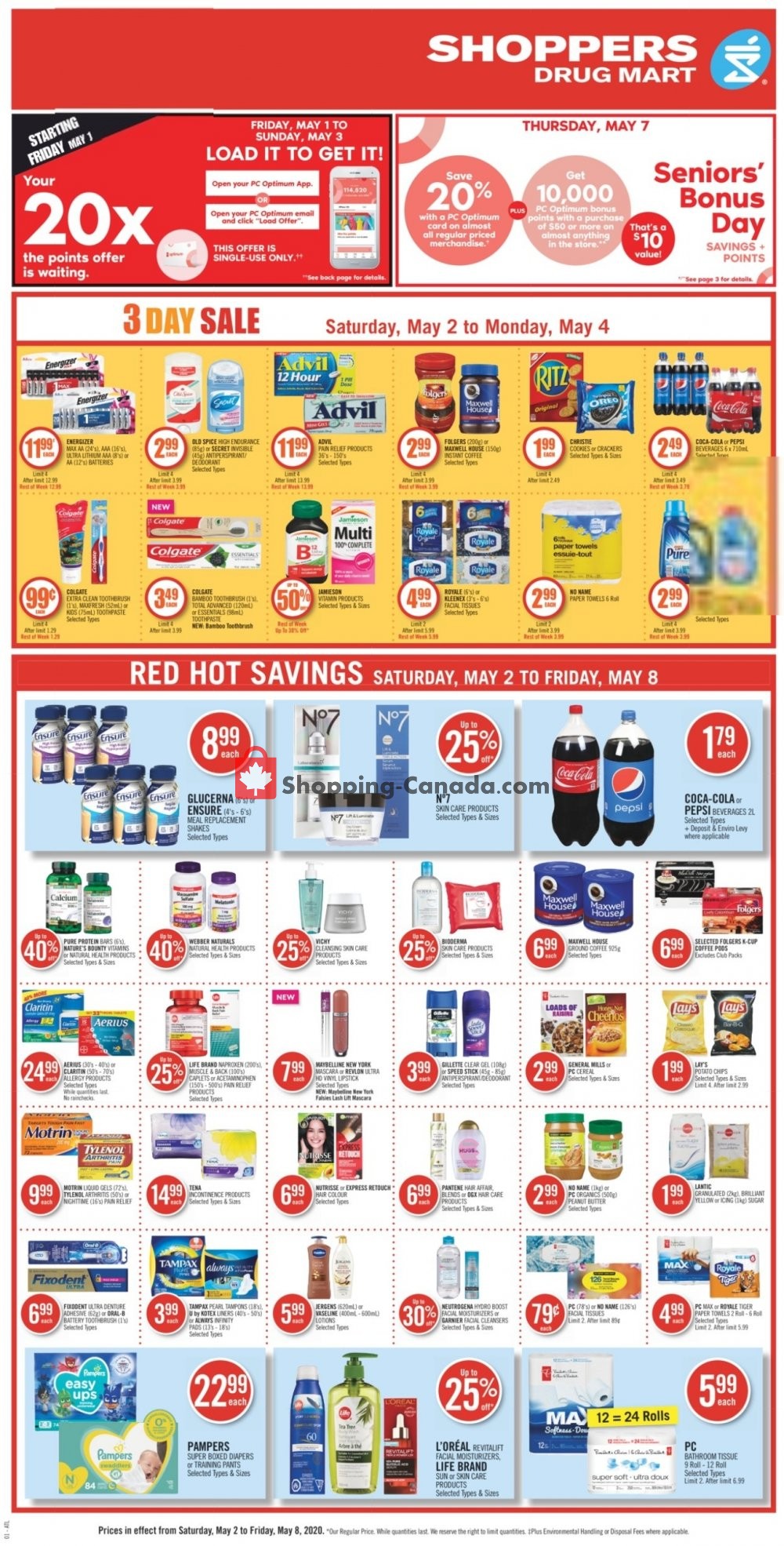 Shoppers Drug Mart flyer from Saturday May 2, 2020 to Friday May 8, 2020 - page 4