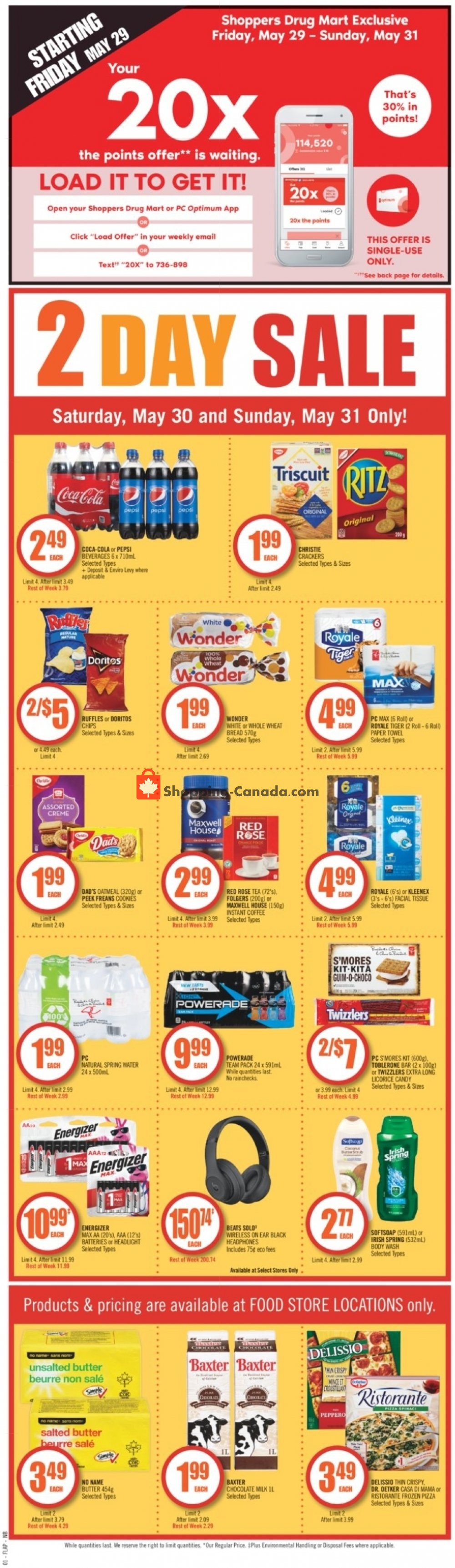 Shoppers Drug Mart flyer from Saturday May 30, 2020 to Friday June 5, 2020 - page 2