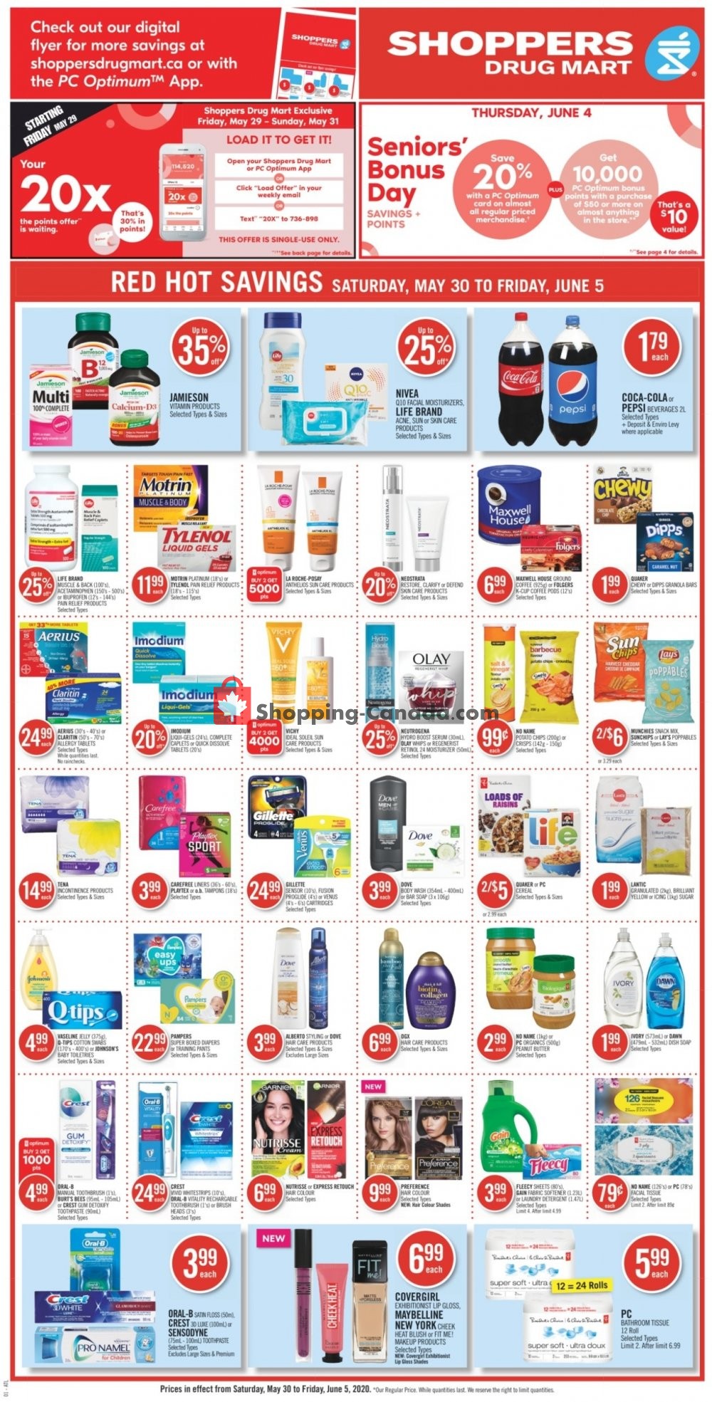 Shoppers Drug Mart flyer from Saturday May 30, 2020 to Friday June 5, 2020 - page 4