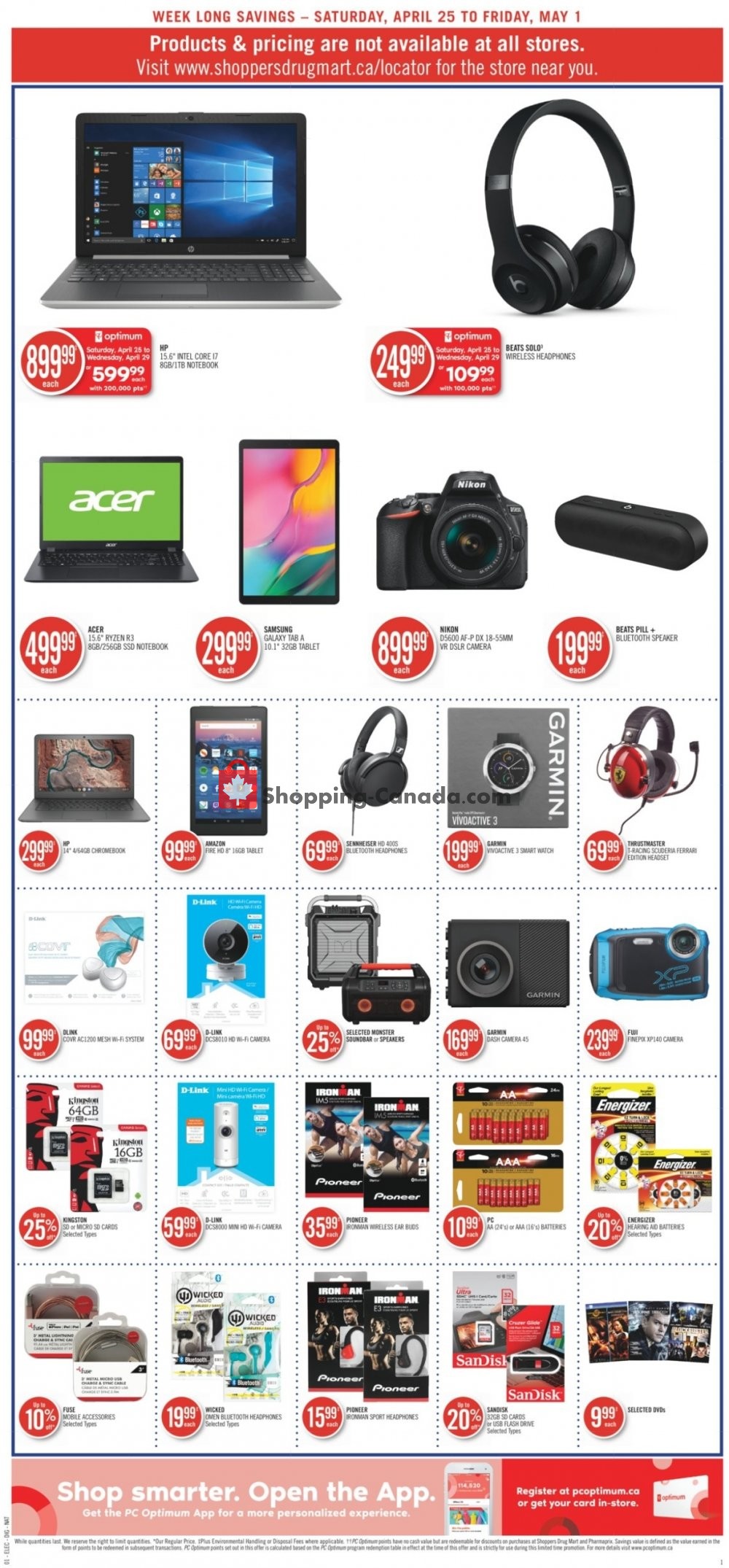 Shoppers Drug Mart flyer from Saturday April 25, 2020 to Friday May 1, 2020 - page 18