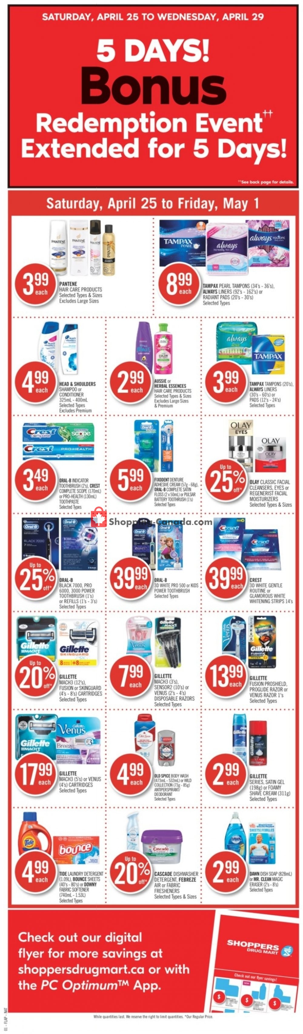 Shoppers Drug Mart flyer from Saturday April 25, 2020 to Friday May 1, 2020 - page 2