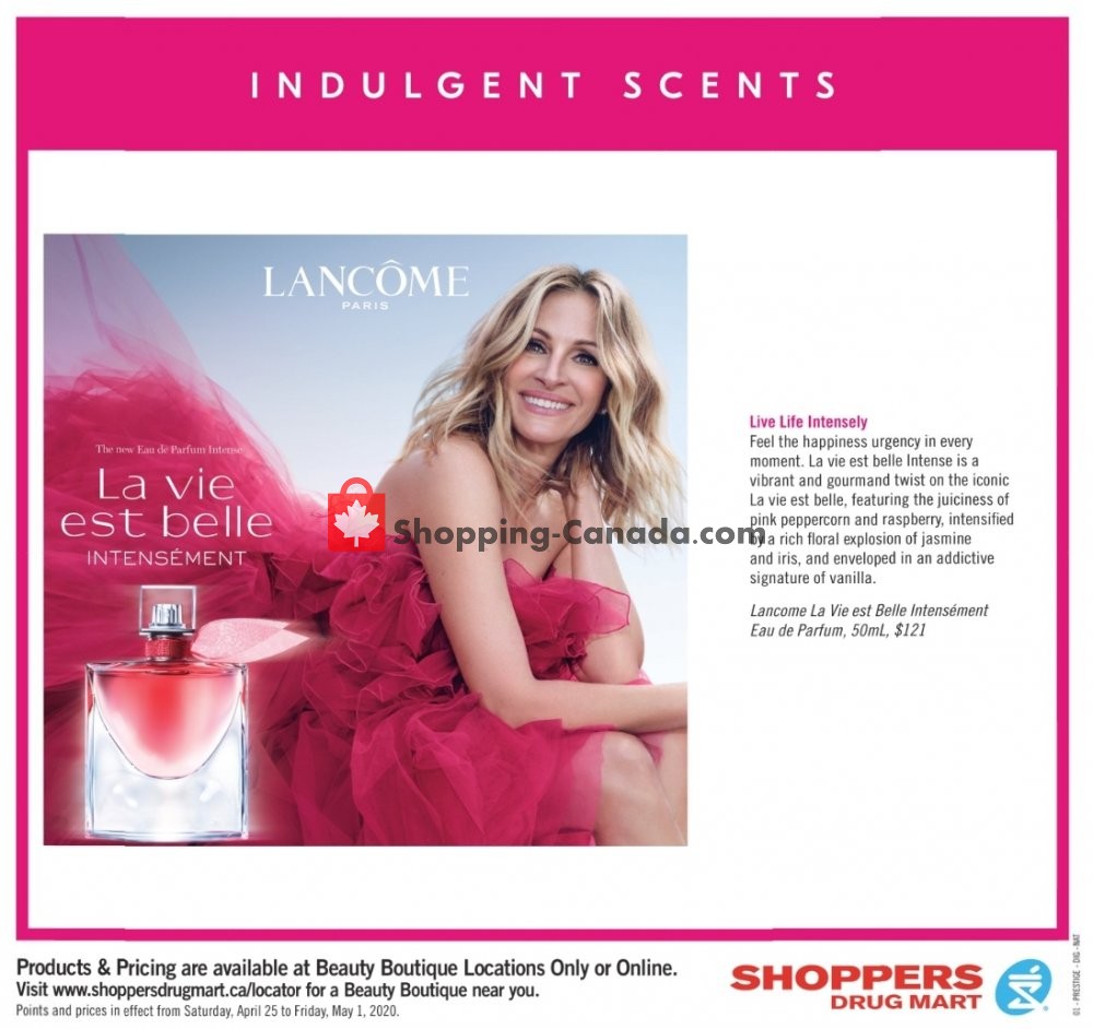 Shoppers Drug Mart flyer from Saturday April 25, 2020 to Friday May 1, 2020 - page 20