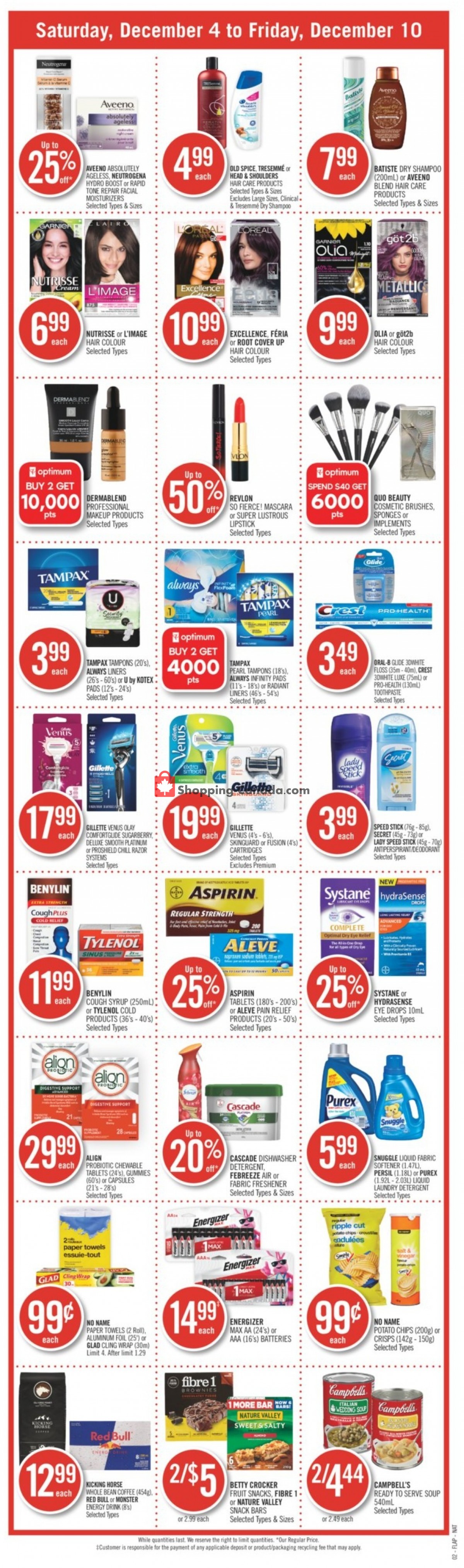 Shoppers Drug Mart flyer from Saturday December 4, 2021 to Friday December 10, 2021 - page 4
