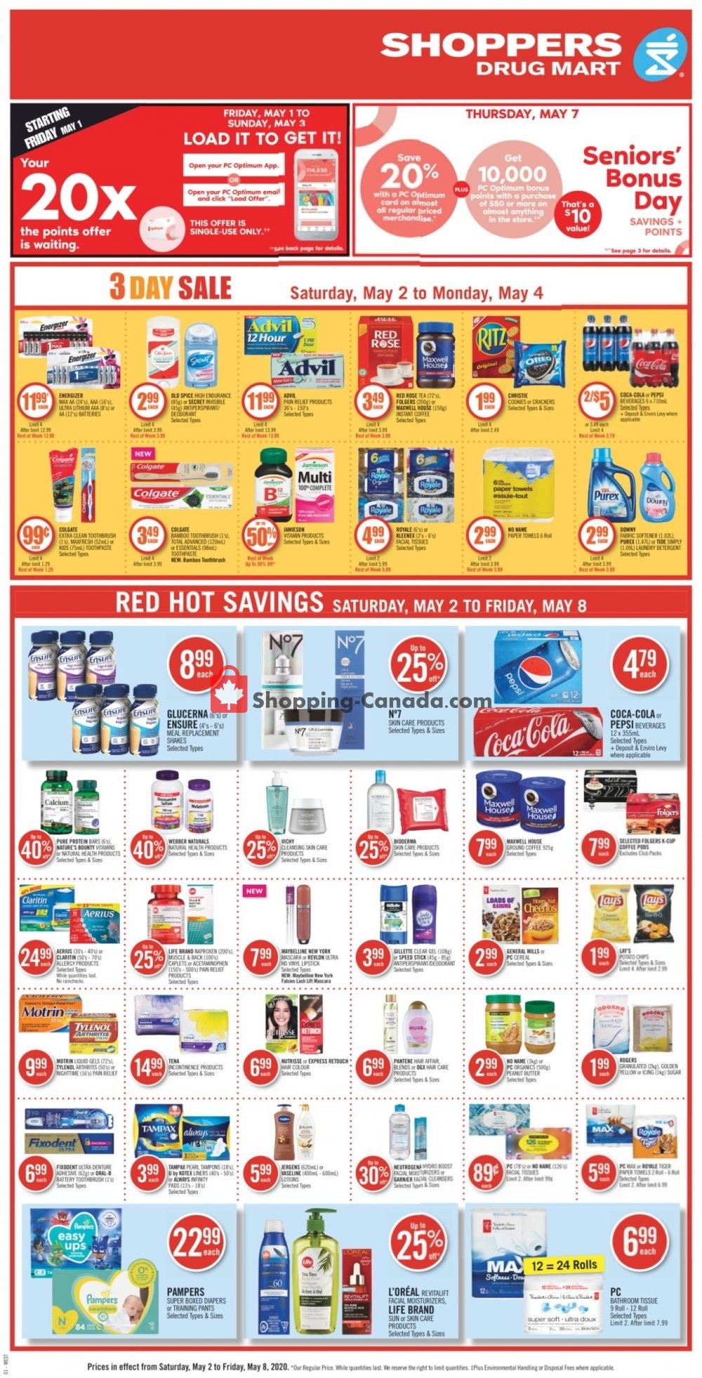 Shoppers Drug Mart flyer from Saturday May 2, 2020 to Friday May 8, 2020 - page 4
