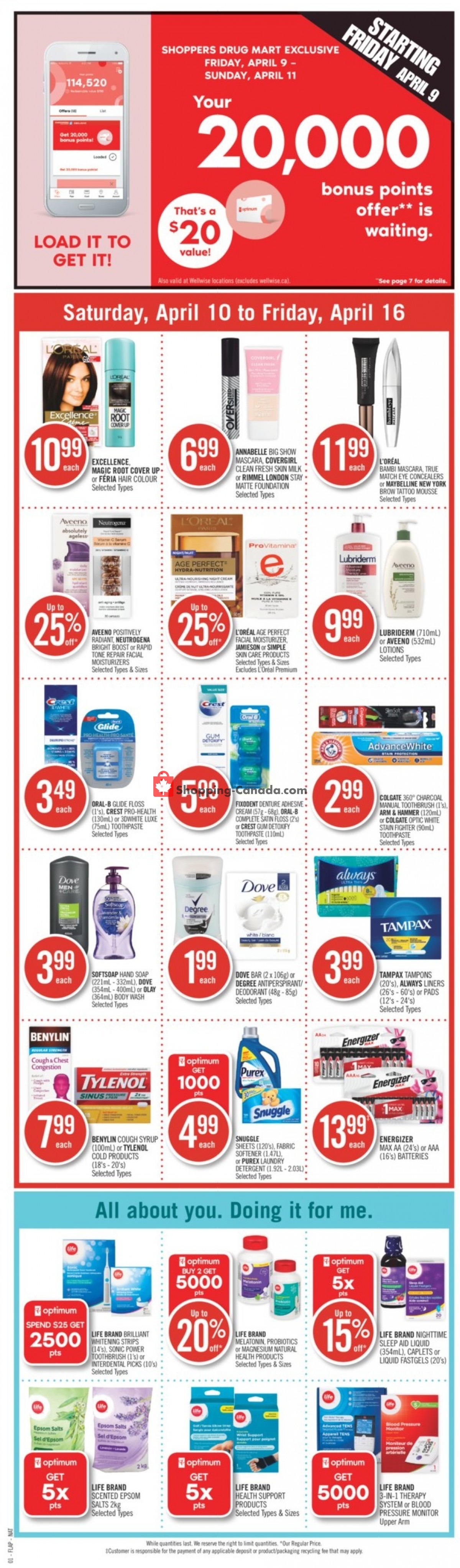 Shoppers Drug Mart flyer from Saturday April 10, 2021 to Friday April 16, 2021 - page 4