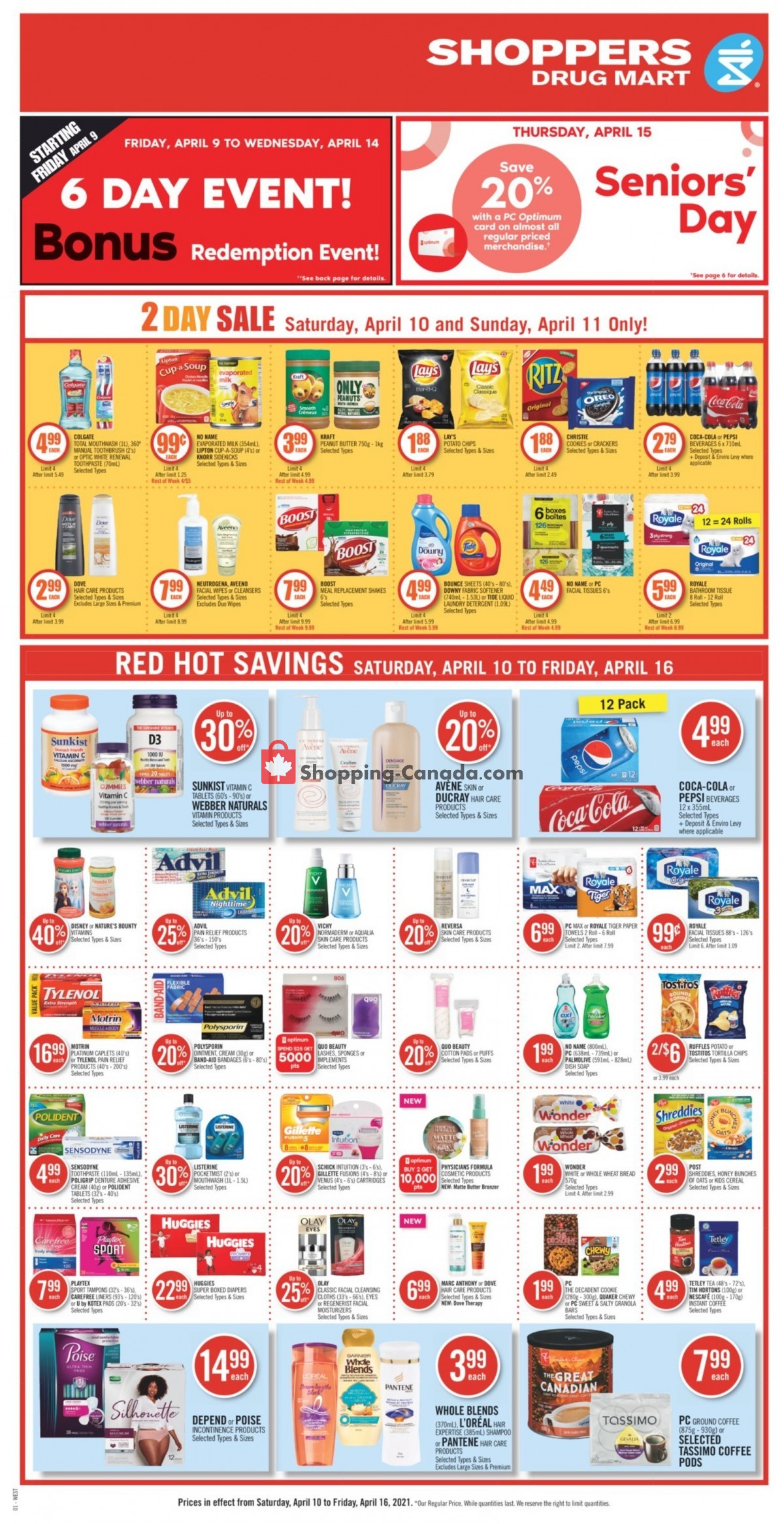Shoppers Drug Mart flyer from Saturday April 10, 2021 to Friday April 16, 2021 - page 6
