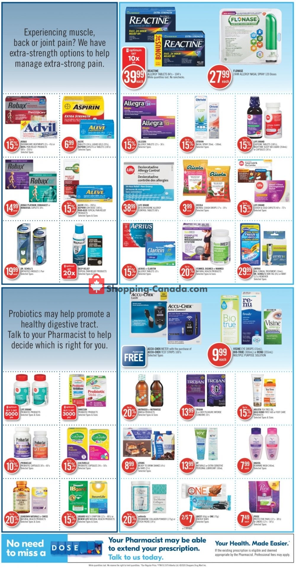Shoppers Drug Mart flyer from Saturday August 1, 2020 to Friday August 7, 2020 - page 4