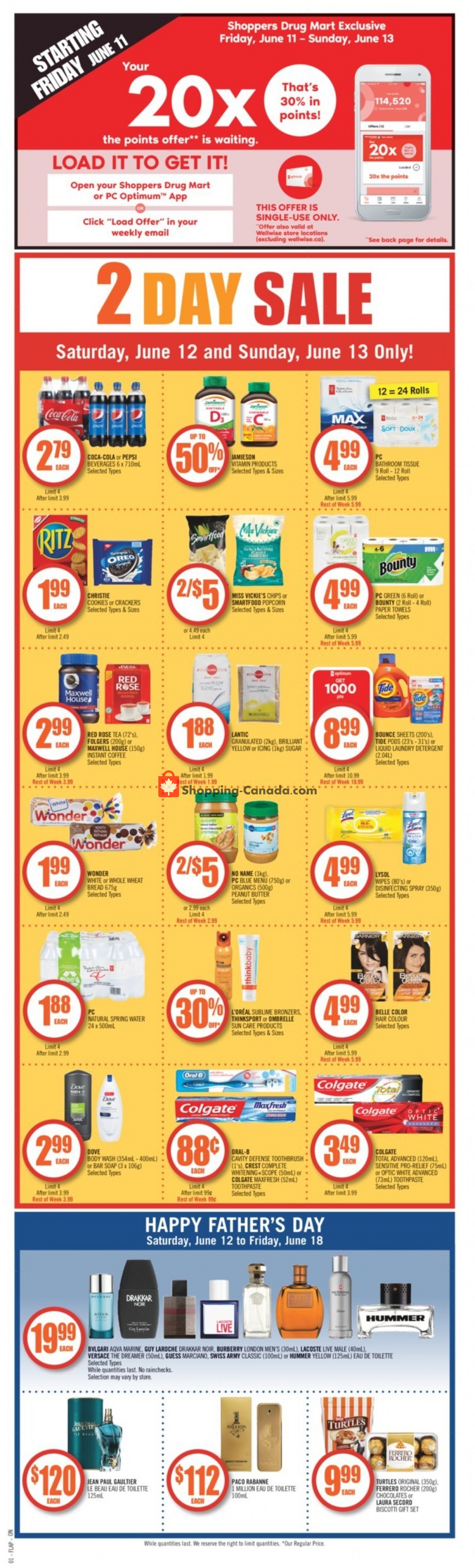 Shoppers Drug Mart flyer from Saturday June 12, 2021 to Friday June 18, 2021 - page 1