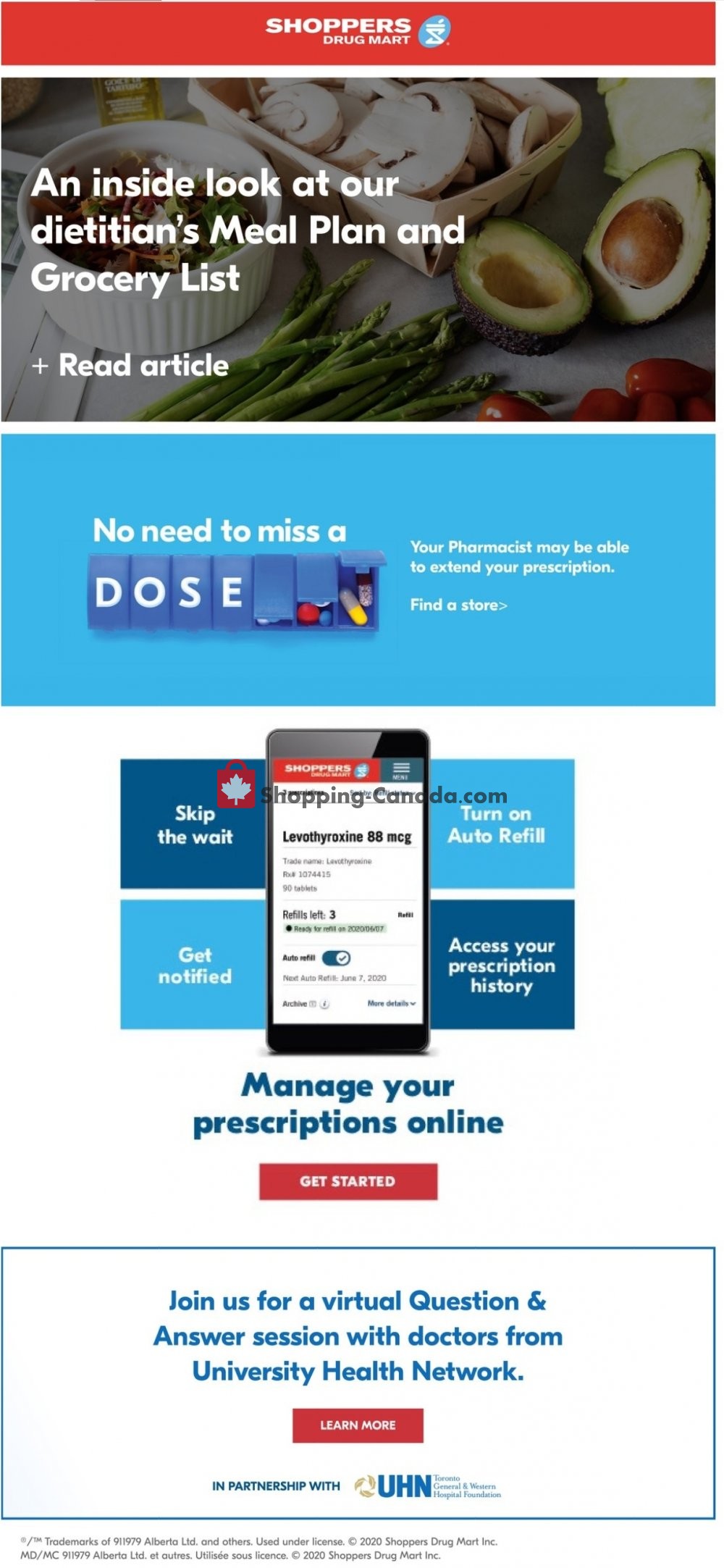 Shoppers Drug Mart flyer from Saturday May 30, 2020 to Friday June 5, 2020 - page 1