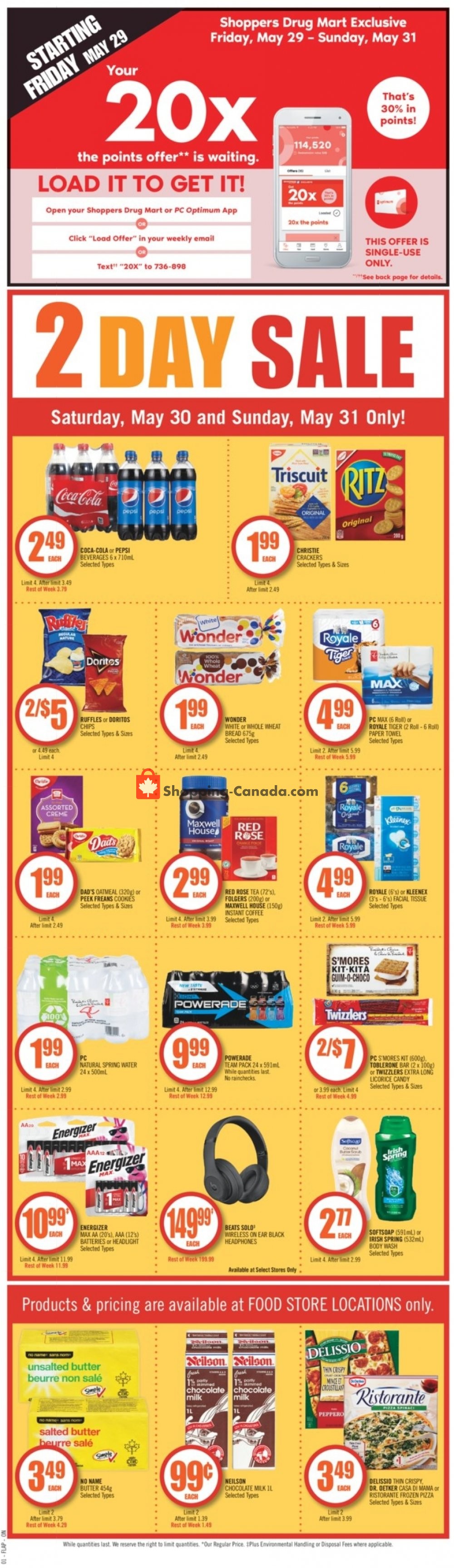 Shoppers Drug Mart flyer from Saturday May 30, 2020 to Friday June 5, 2020 - page 2