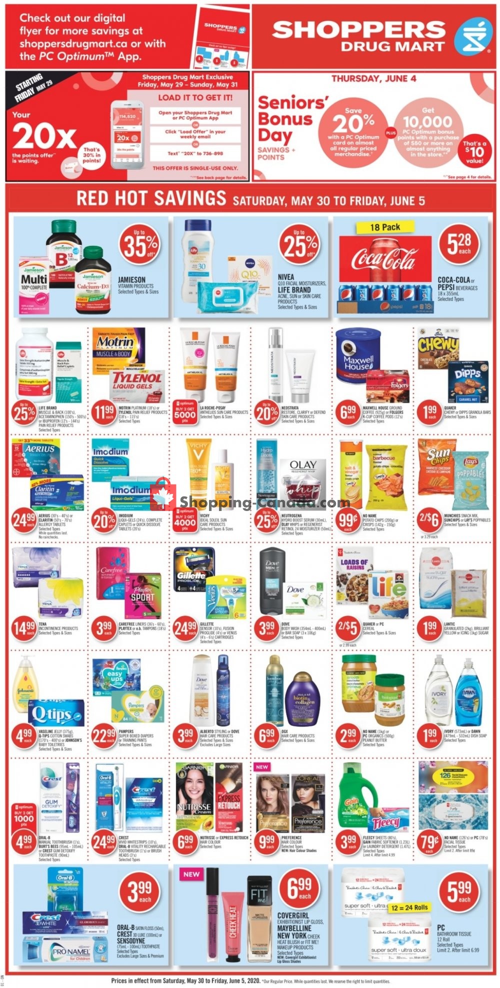 Shoppers Drug Mart flyer from Saturday May 30, 2020 to Friday June 5, 2020 - page 4