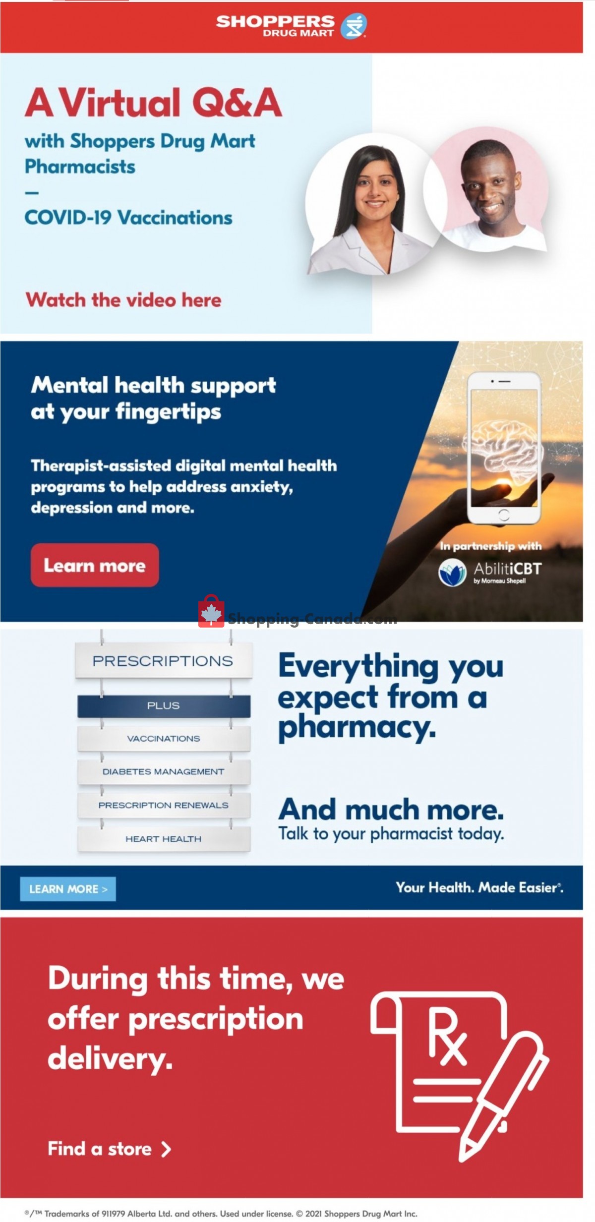 Shoppers Drug Mart flyer from Saturday April 10, 2021 to Friday April 16, 2021 - page 1