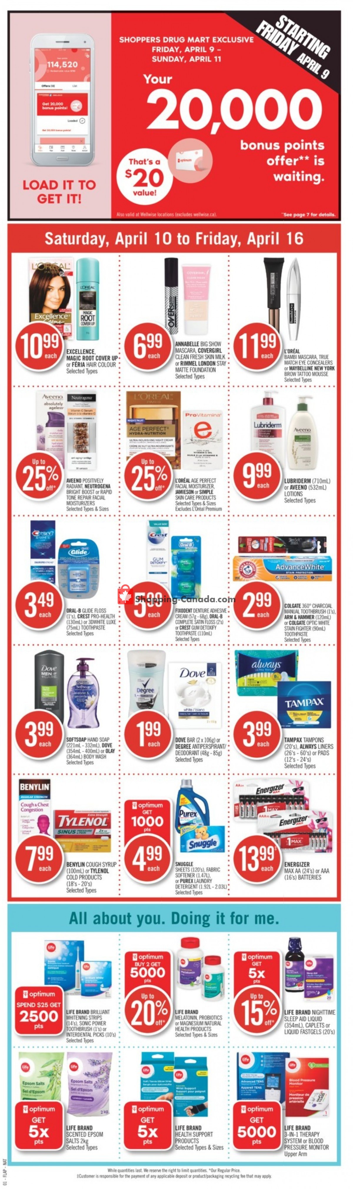 Shoppers Drug Mart flyer from Saturday April 10, 2021 to Friday April 16, 2021 - page 4