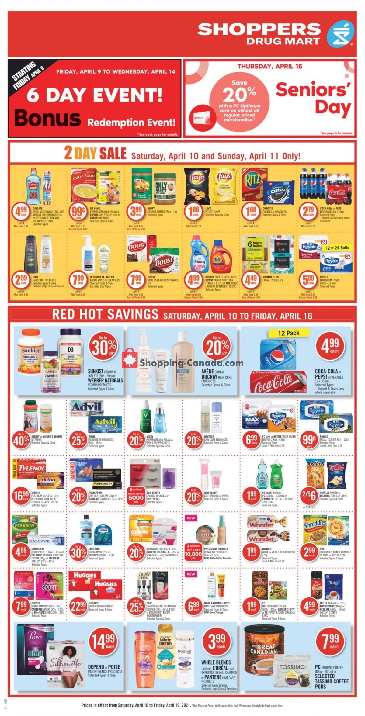 Shoppers Drug Mart flyer from Saturday April 10, 2021 to Friday April 16, 2021 - page 6