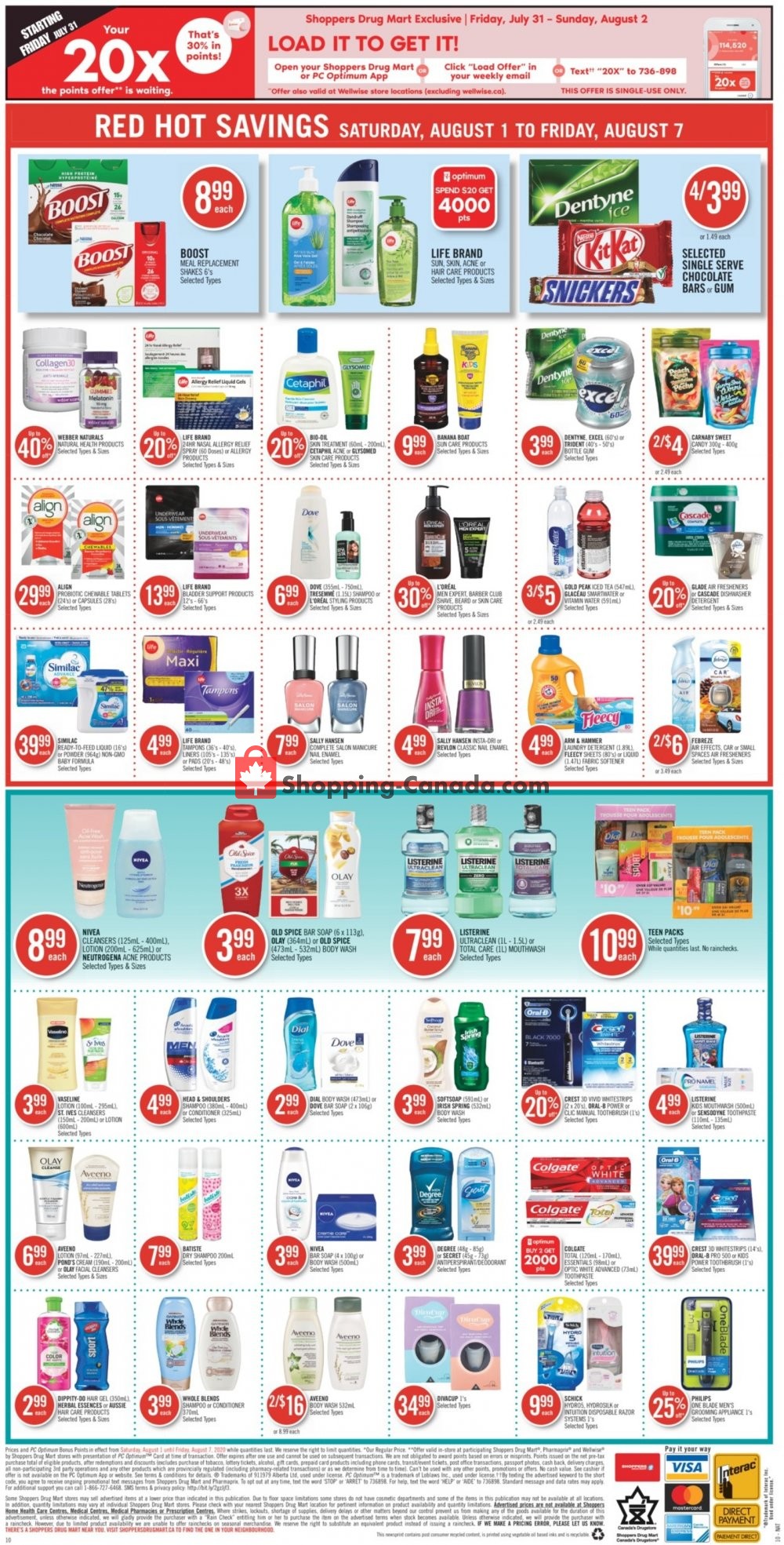 Shoppers Drug Mart flyer from Saturday August 1, 2020 to Friday August 7, 2020 - page 14