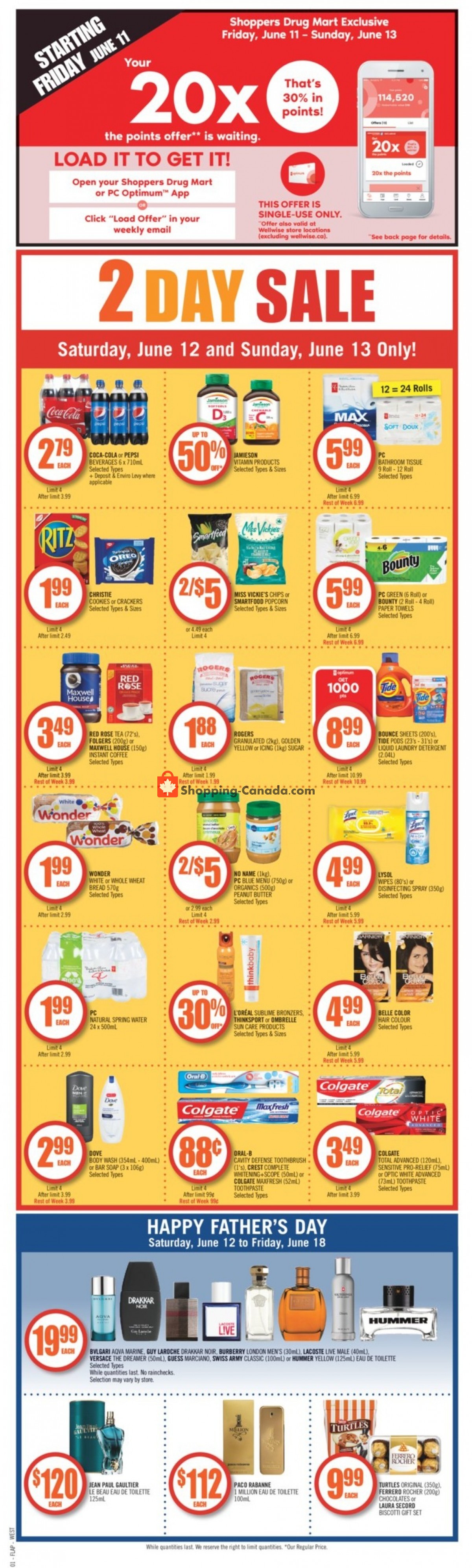 Shoppers Drug Mart flyer from Saturday June 12, 2021 to Friday June 18, 2021 - page 1