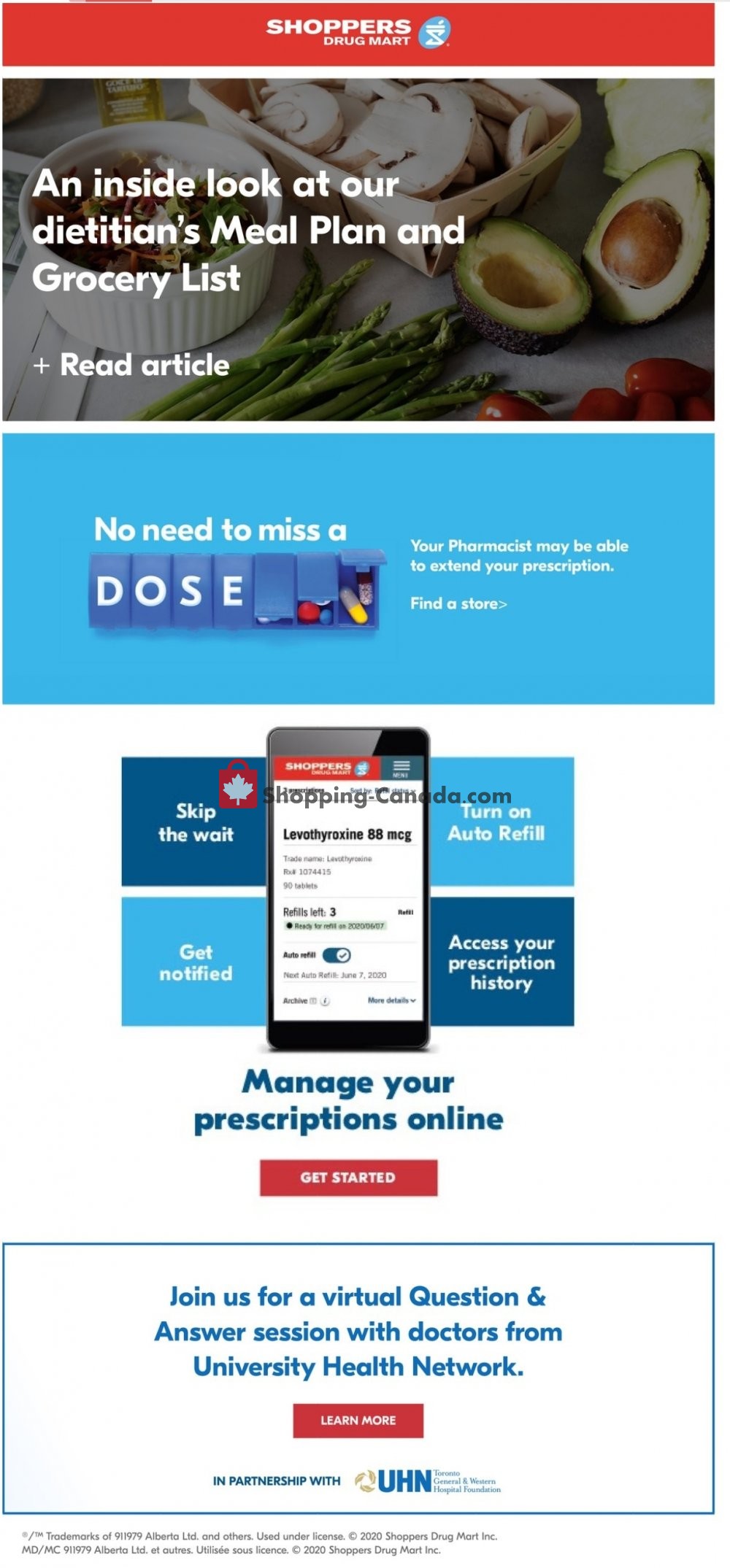 Shoppers Drug Mart flyer from Saturday May 30, 2020 to Friday June 5, 2020 - page 1