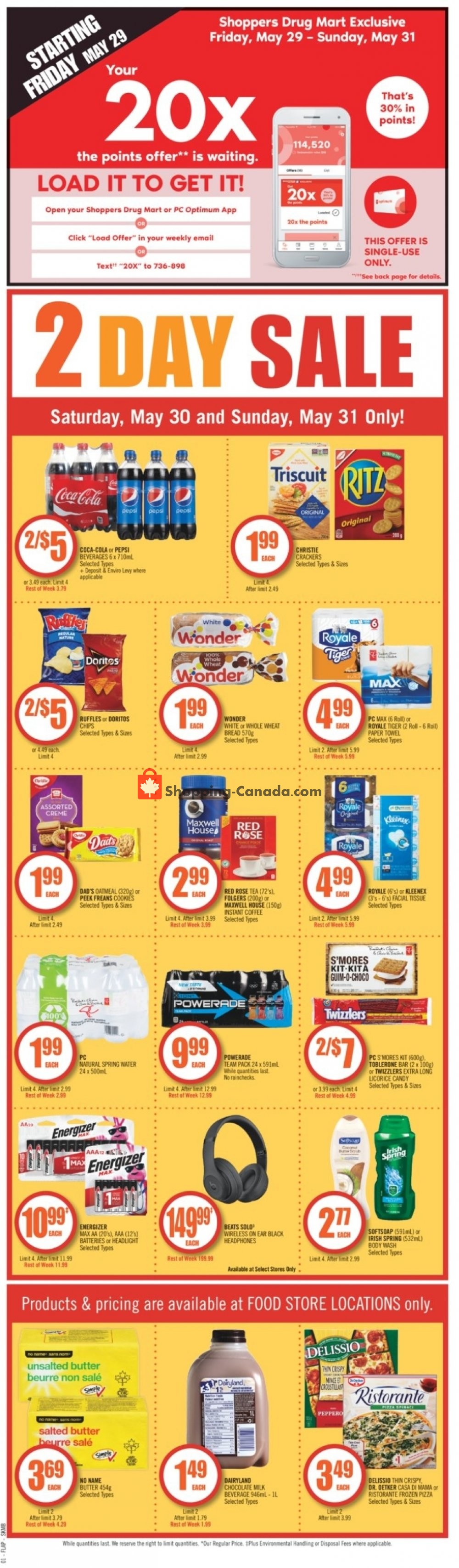 Shoppers Drug Mart flyer from Saturday May 30, 2020 to Friday June 5, 2020 - page 2