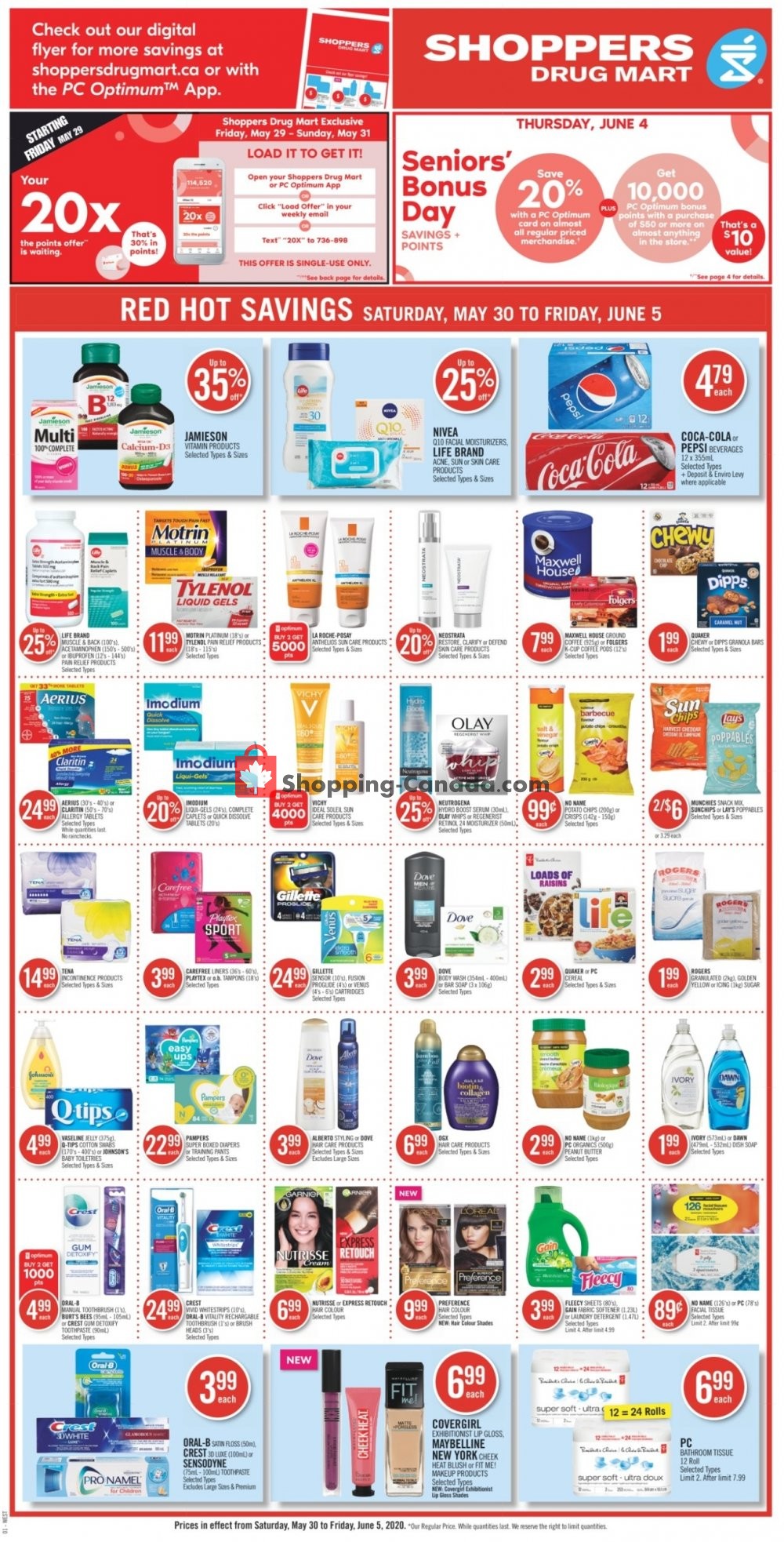 Shoppers Drug Mart flyer from Saturday May 30, 2020 to Friday June 5, 2020 - page 4