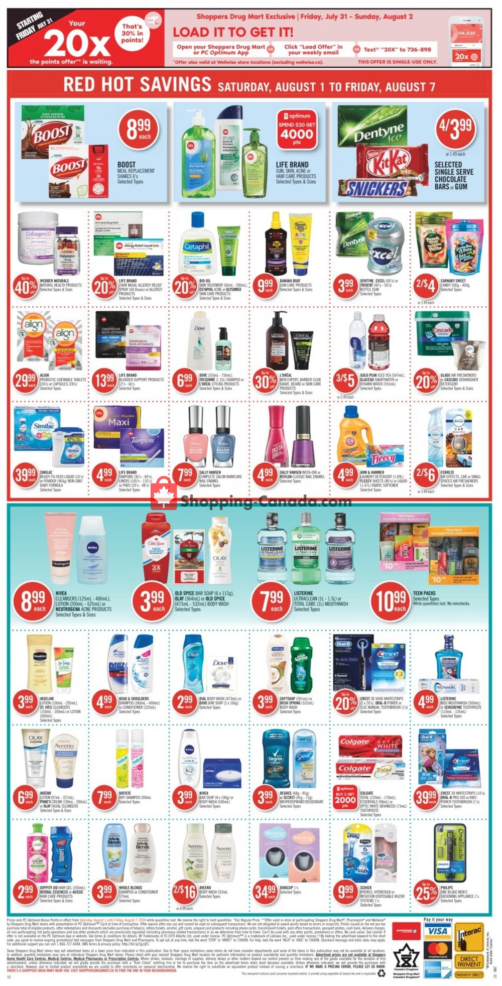 Shoppers Drug Mart flyer from Saturday August 1, 2020 to Friday August 7, 2020 - page 14