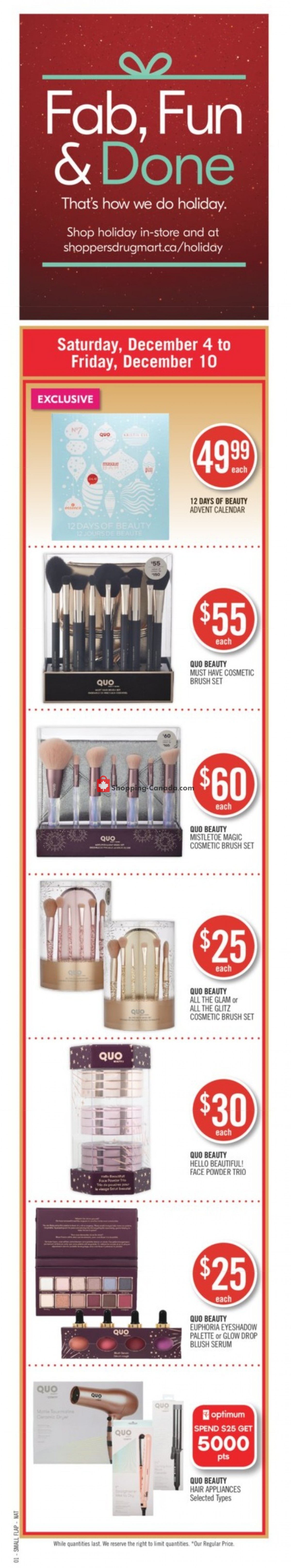 Shoppers Drug Mart Canada, flyer (Red Hot Savings YT) December 4