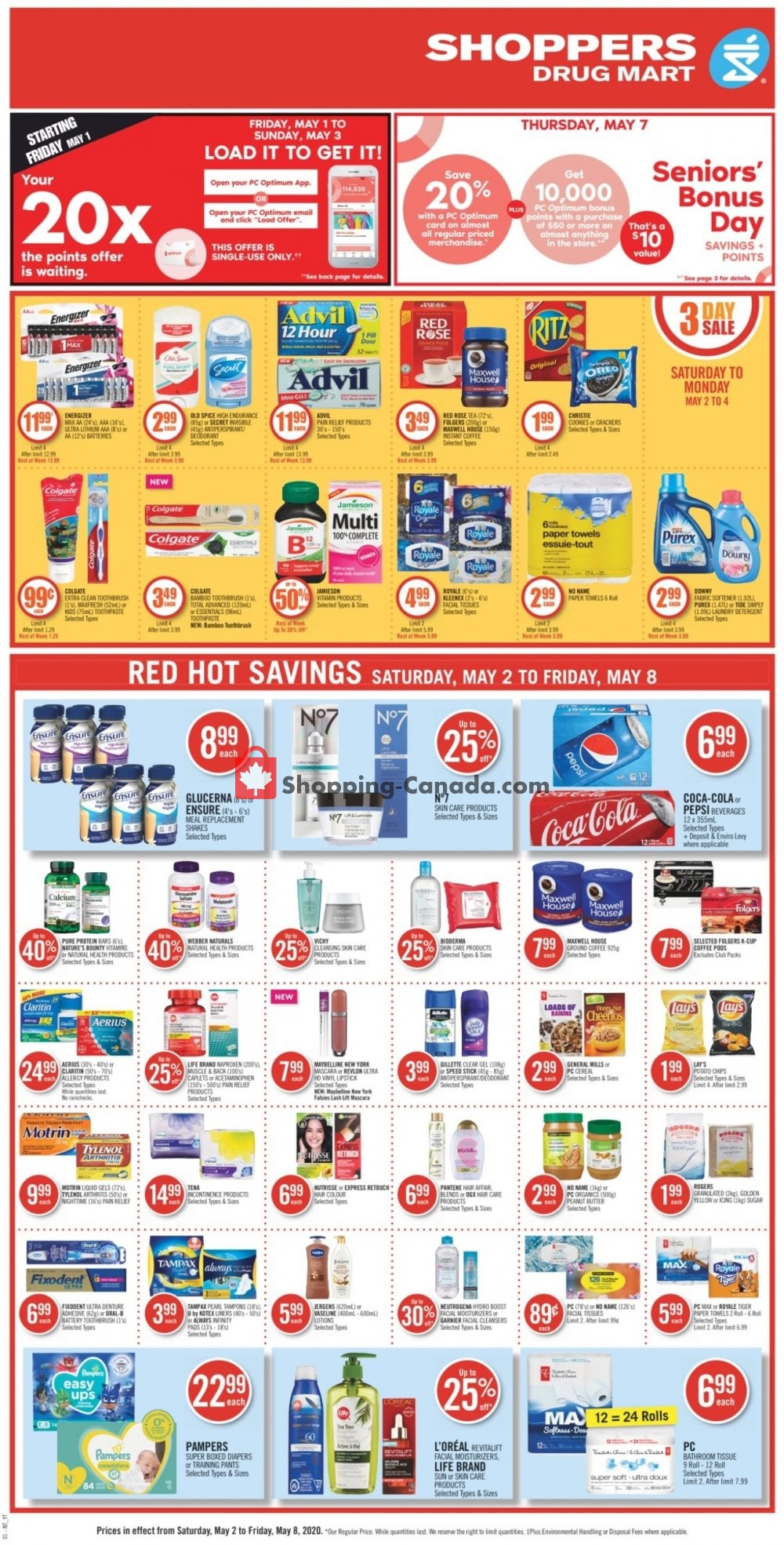 Shoppers Drug Mart flyer from Saturday May 2, 2020 to Friday May 8, 2020 - page 4