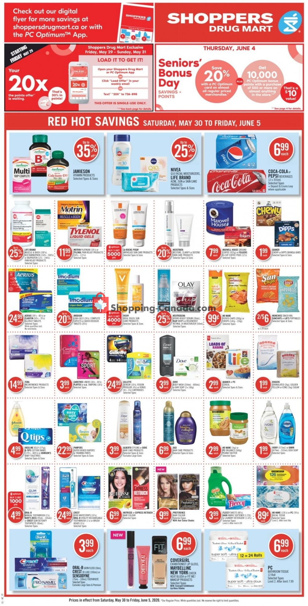 Shoppers Drug Mart flyer from Saturday May 30, 2020 to Friday June 5, 2020 - page 4