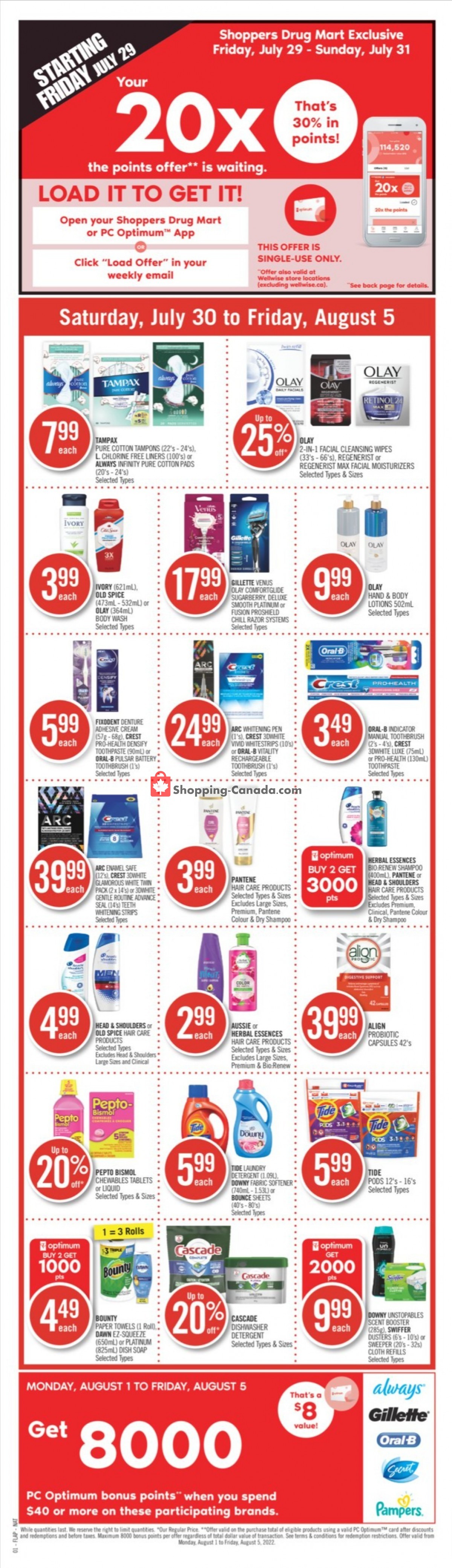 Shoppers Drug Mart Canada, flyer (Senior's Day MB) July 30