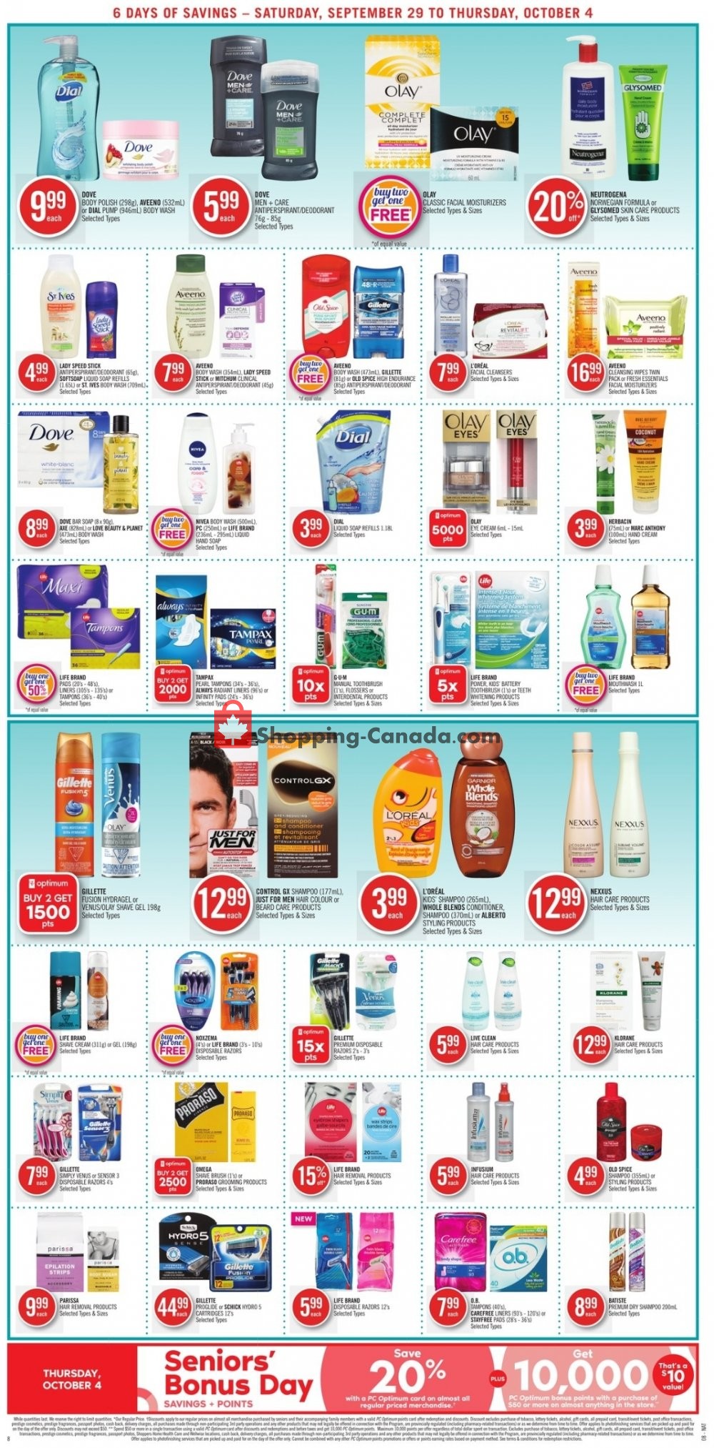 Shoppers Drug Mart flyer from Saturday September 29, 2018 to Thursday October 4, 2018 - page 10