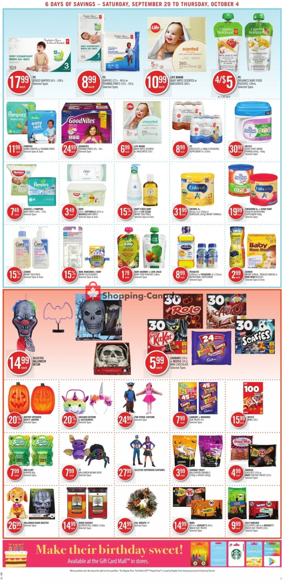 Shoppers Drug Mart flyer from Saturday September 29, 2018 to Thursday October 4, 2018 - page 5