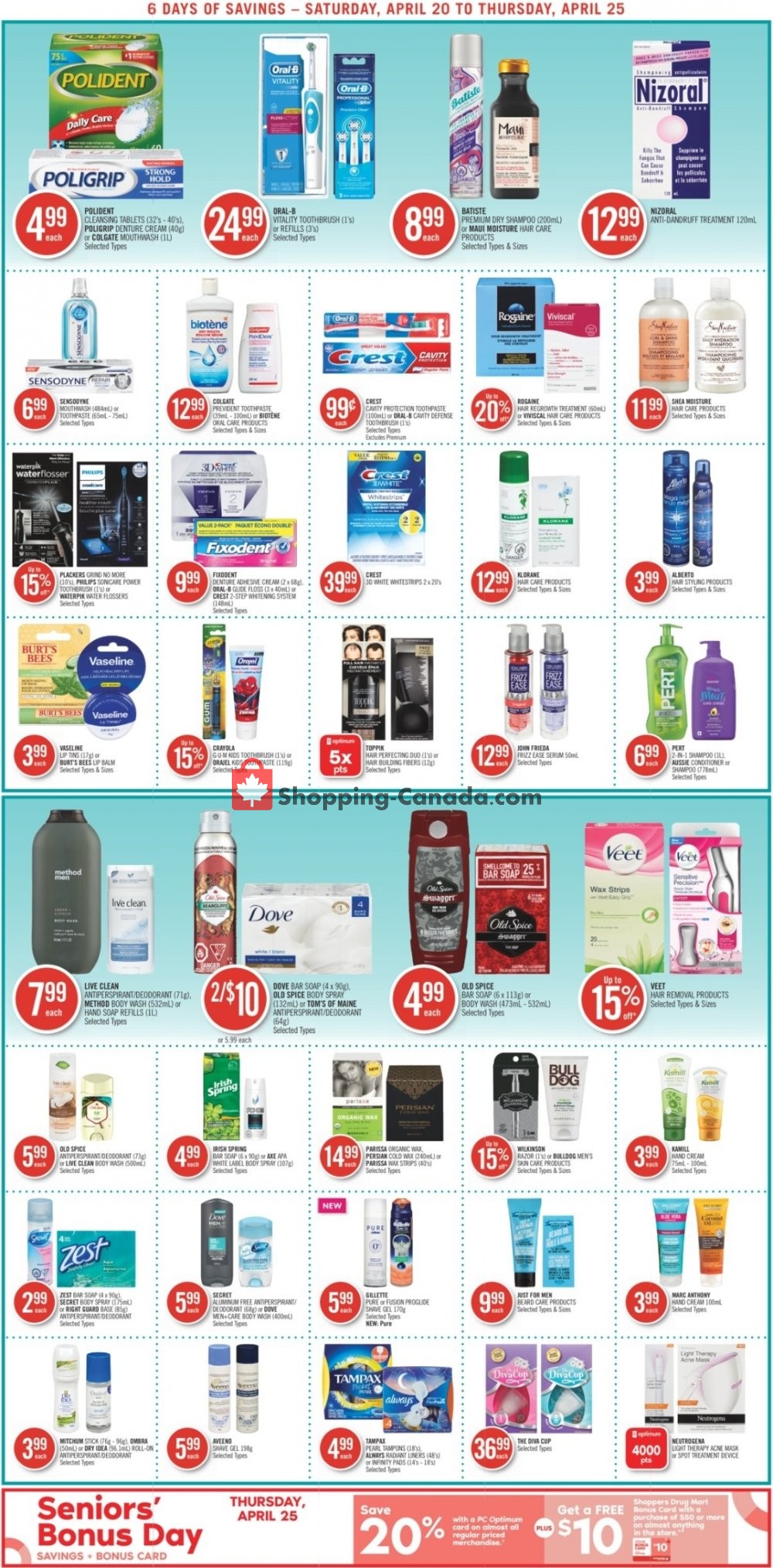 Shoppers Drug Mart flyer from Saturday April 20, 2019 to Thursday April 25, 2019 - page 8